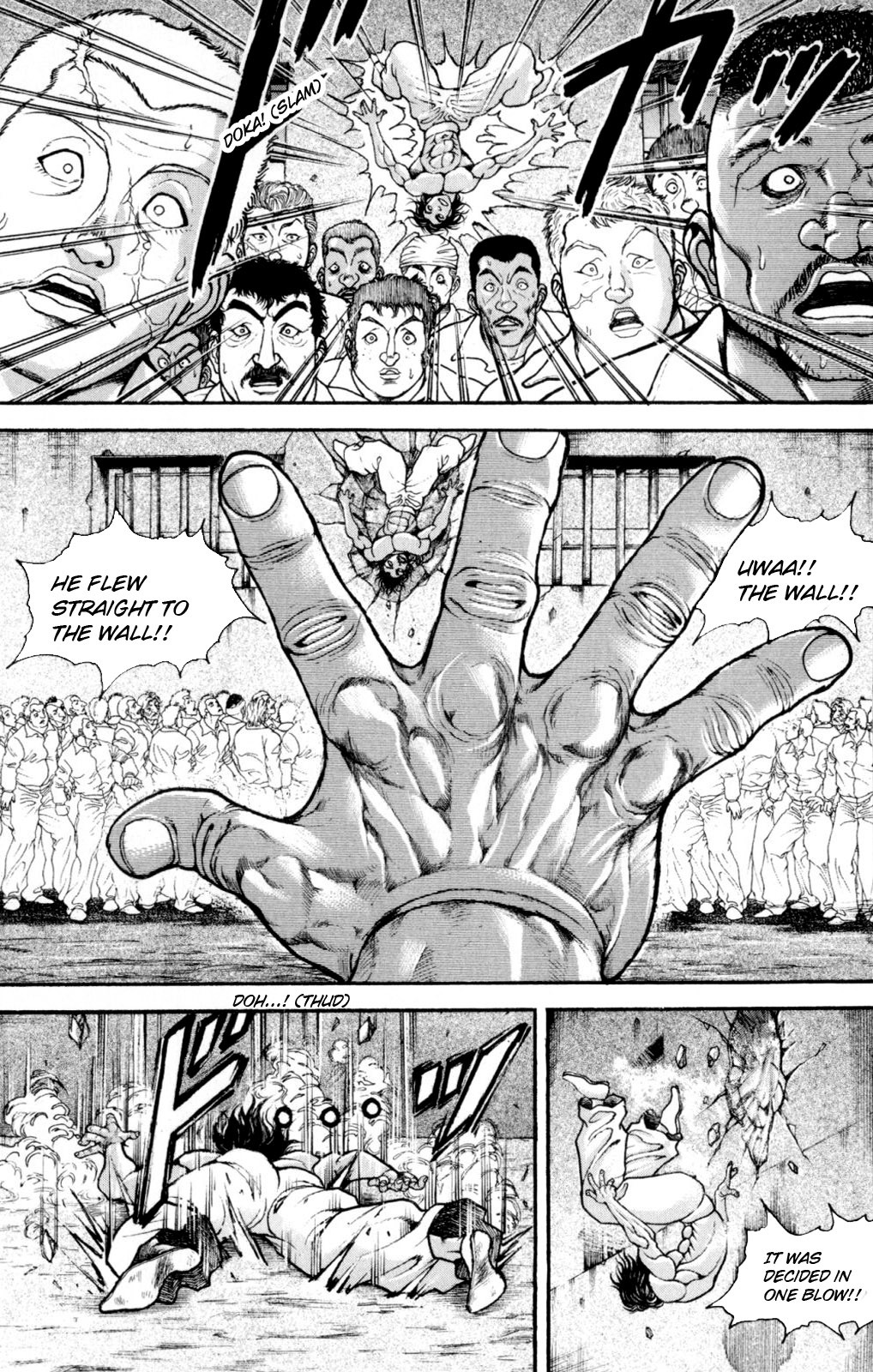Hanma Baki Chapter 7.47 page 24 - Vol.7 Chapter 47: Destroyed