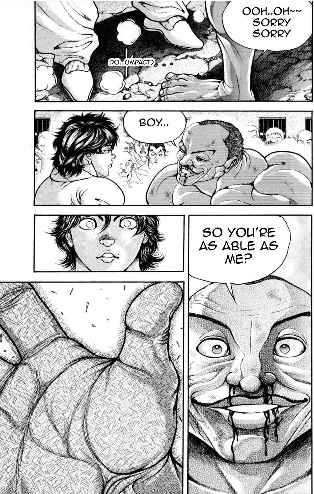 Hanma Baki Chapter 7.54 page 14 - Vol.7 Chapter 54: The Final Match