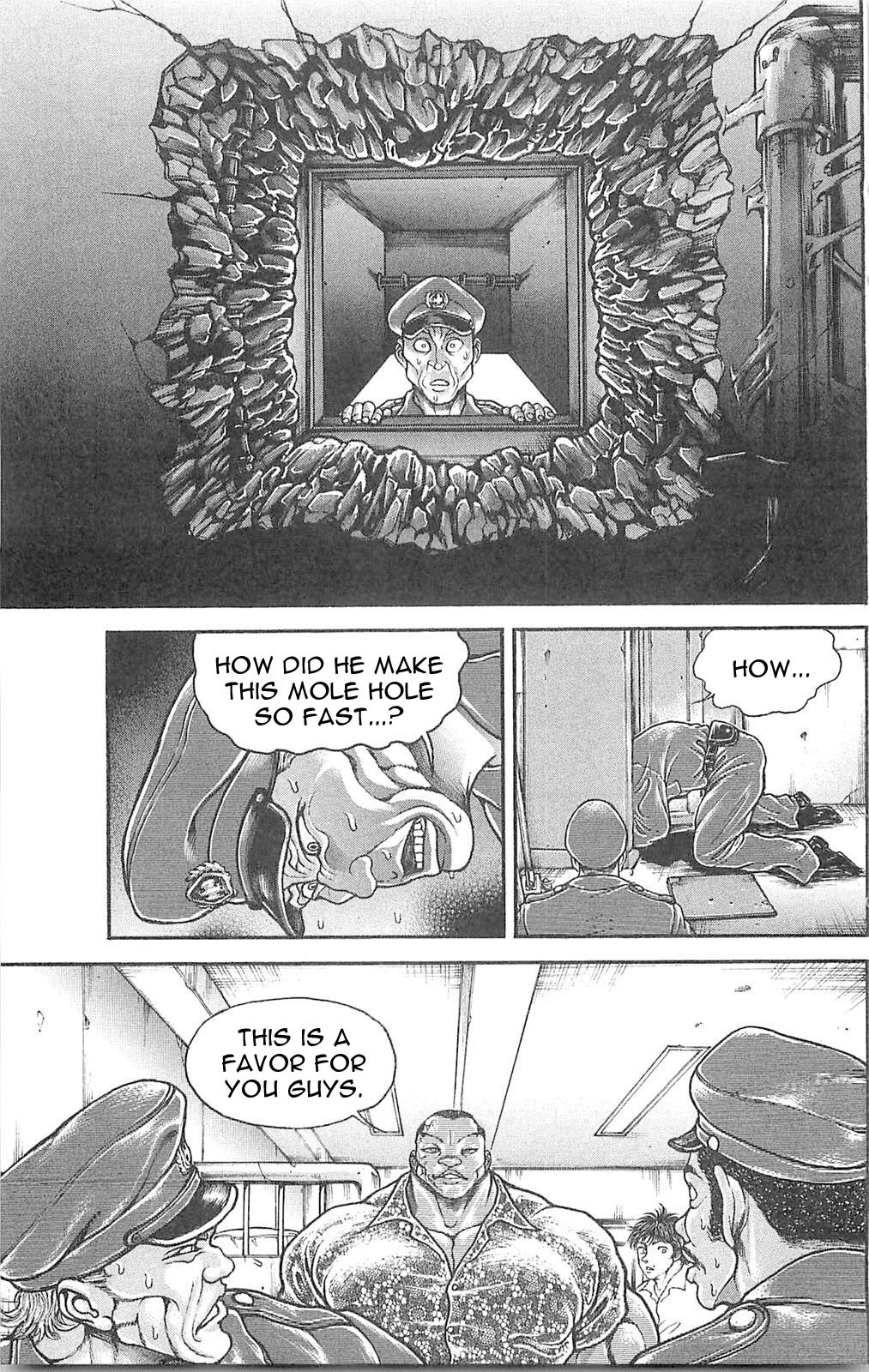 Hanma Baki Chapter 8.55 page 13 - Vol.8 Chapter 55: Escape