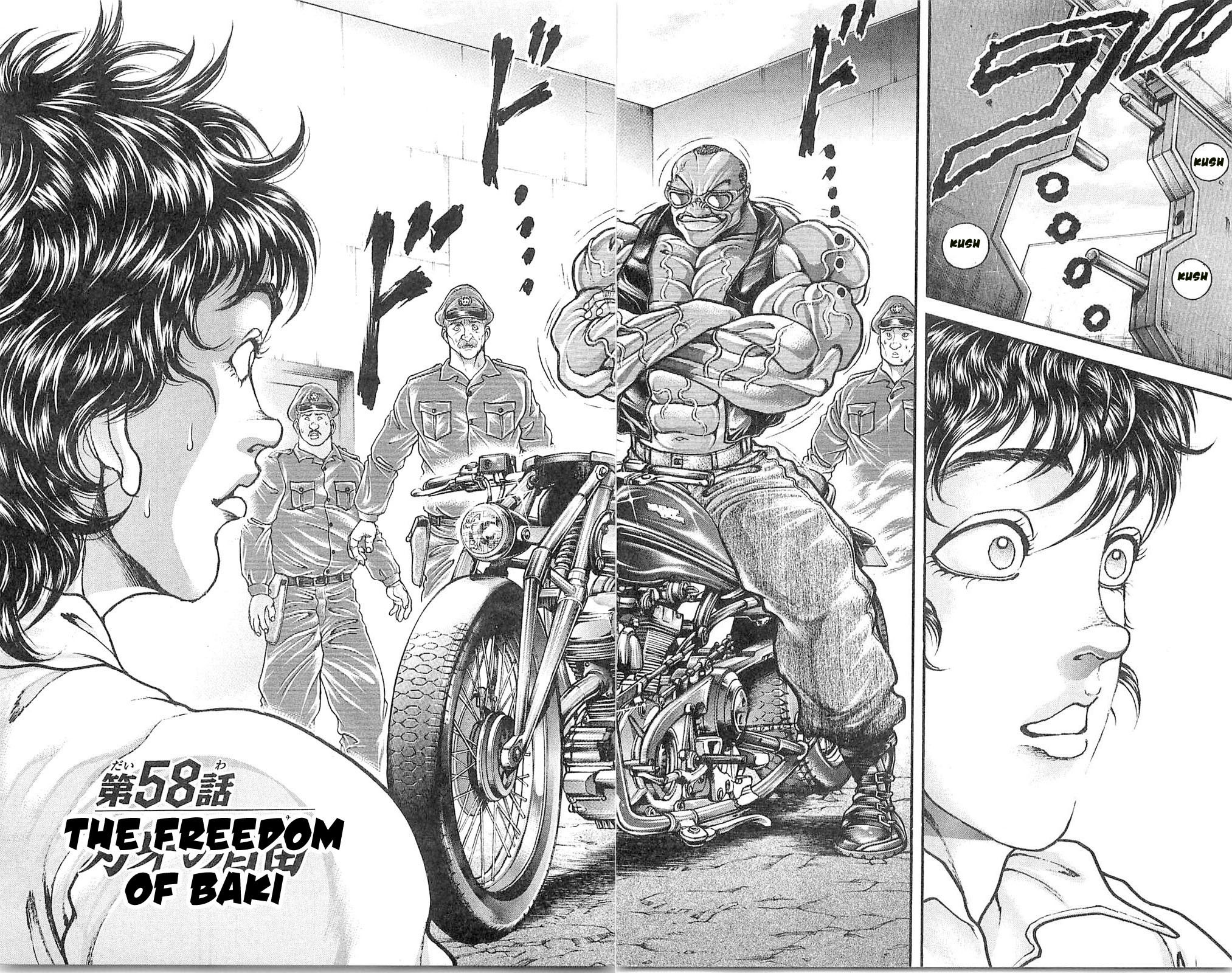 Hanma Baki Chapter 8.58 page 4 - Vol.8 Chapter 58: The Freedom of Baki