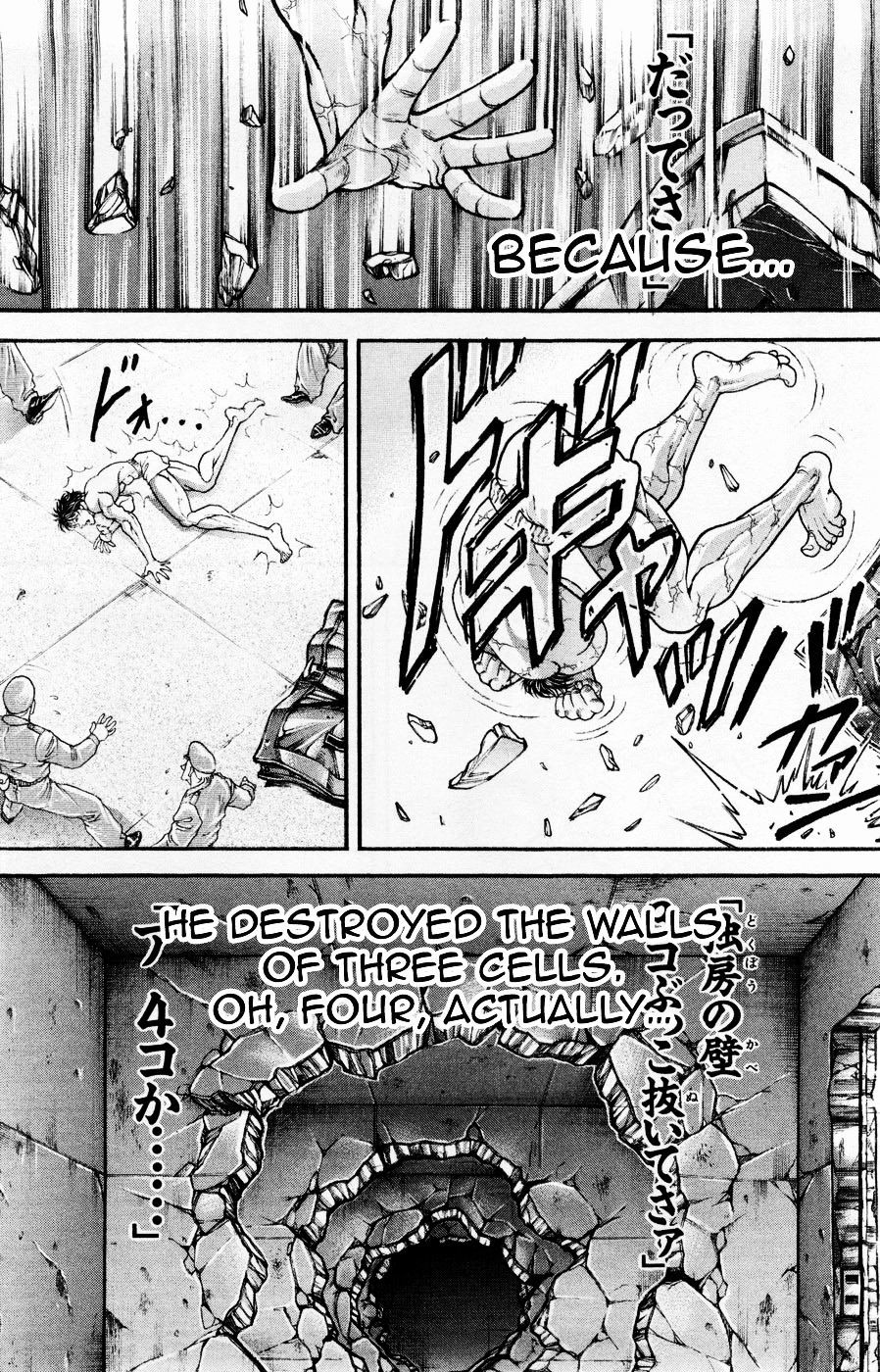 Hanma Baki Chapter 9.67 page 10 - Vol.9 Chapter 67: Prison Official Talks About It