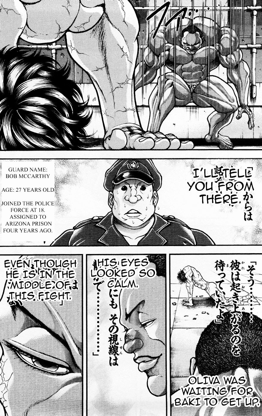 Hanma Baki Chapter 9.67 page 12 - Vol.9 Chapter 67: Prison Official Talks About It