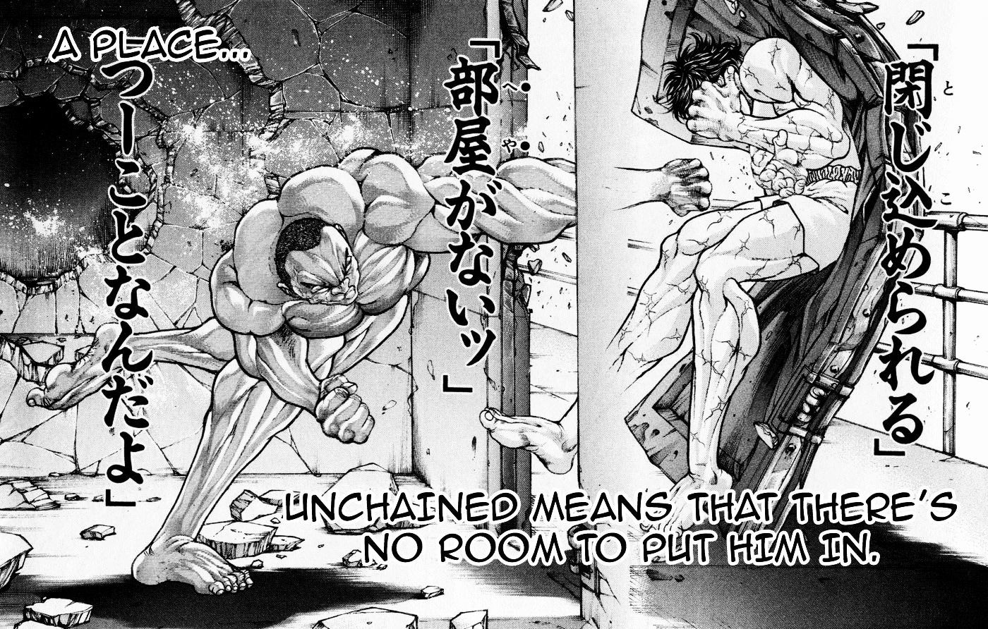 Hanma Baki Chapter 9.67 page 8 - Vol.9 Chapter 67: Prison Official Talks About It