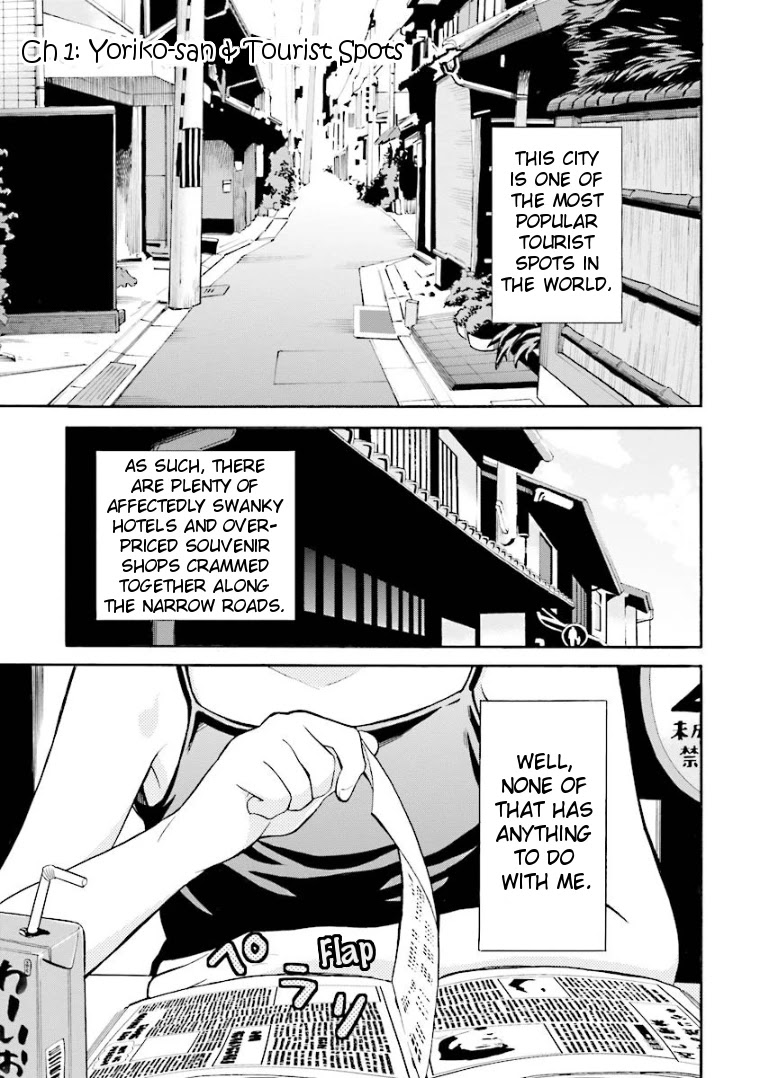 Hannari Girori no Yoriko-san Chapter 1 page 4 - Chapter 1: Yoriko-san & Tourist Spots