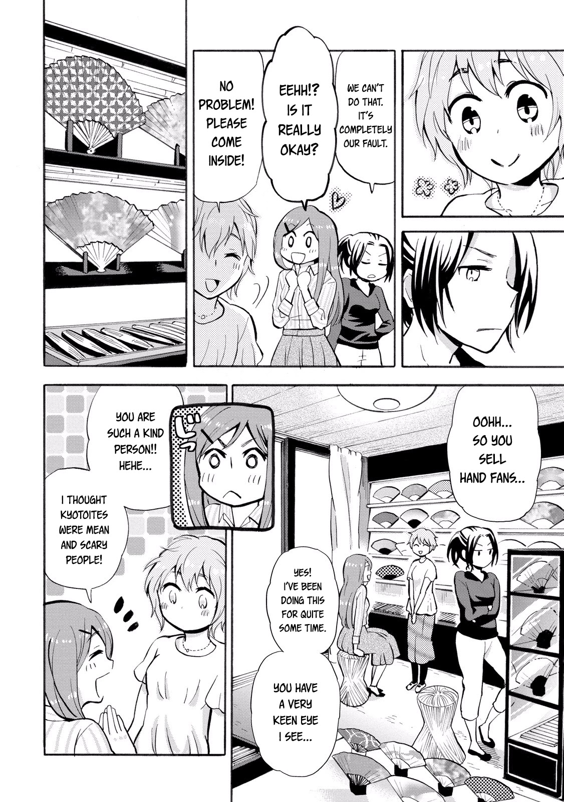 Hannari Girori no Yoriko-san Chapter 22 page 6 - Chapter 22: Yoriko-san & Kyotoite
