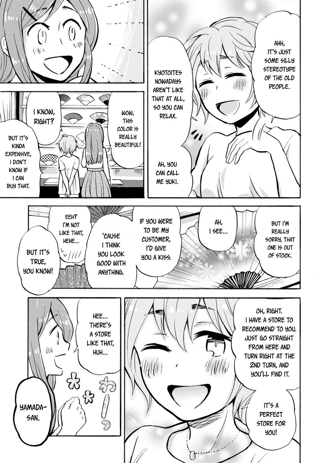 Hannari Girori no Yoriko-san Chapter 22 page 7 - Chapter 22: Yoriko-san & Kyotoite