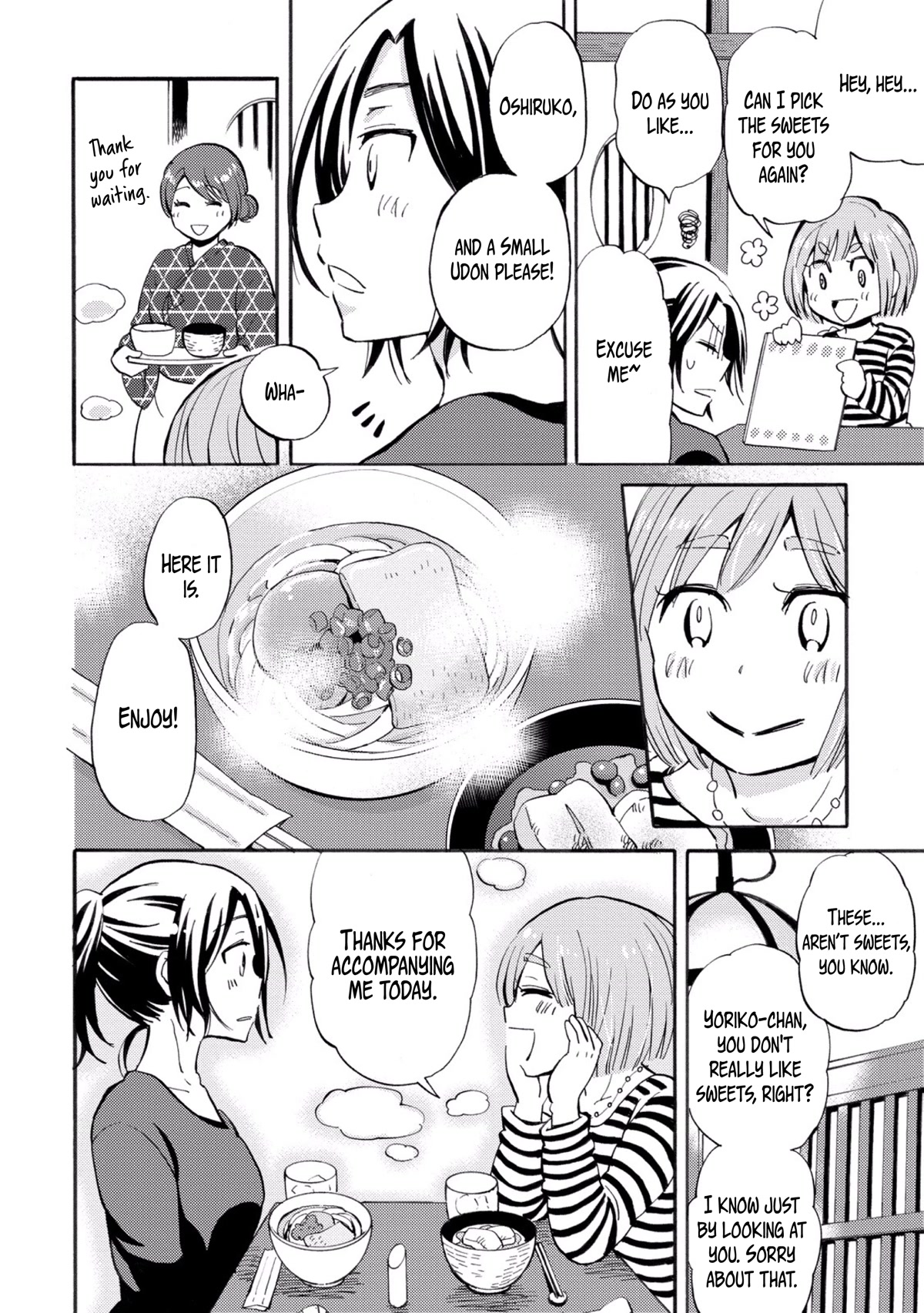 Hannari Girori no Yoriko-san Chapter 26 page 6 - Chapter 26: Yoriko-san & Kyoto Sweets
