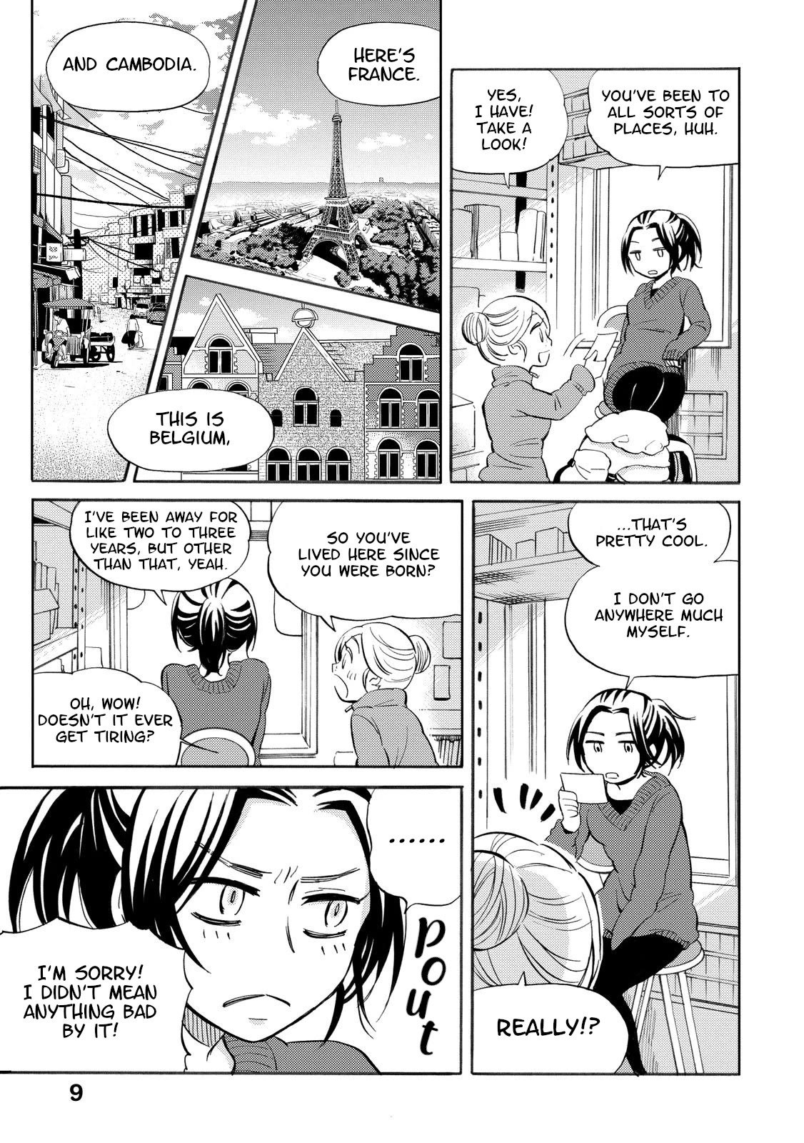Hannari Girori no Yoriko-san Chapter 28 page 10 - Chapter 28: Yoriko-san & Backpackers