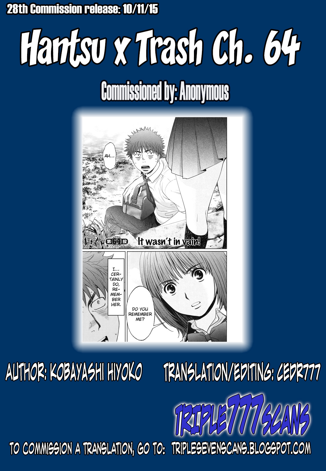 Hantsu x Trash Chapter 64 page 22 - Chapter 64: It Wasn't In Vain