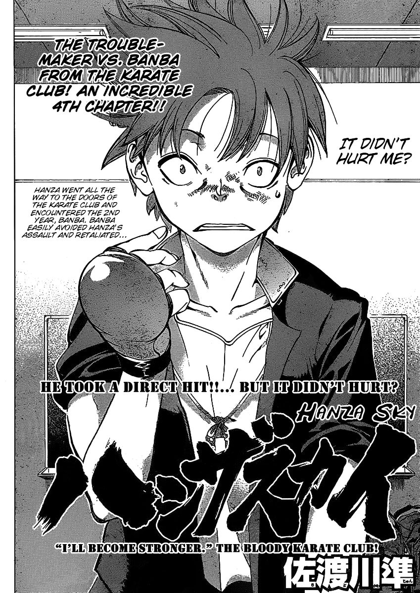 Hanzasky Chapter 4.2 page 3 - Chapter 4 v2 : I'll Become Stronger. The Bloody Karate Club
