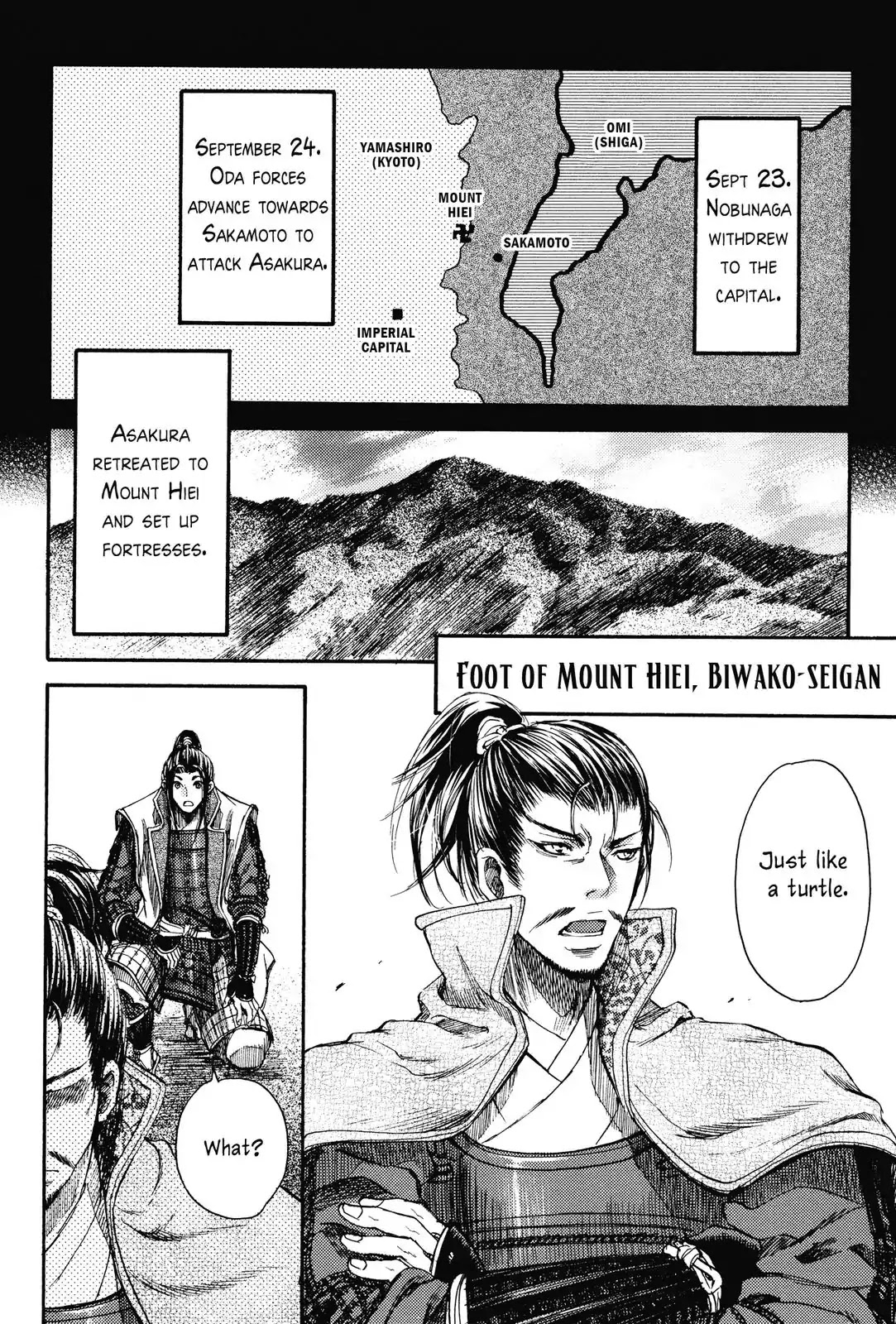 Haou no Tsuki - Akechi Mitsuhide Shougai Chapter 3 page 10 - Chapter 3: The Fire Attack on Mount Hiei