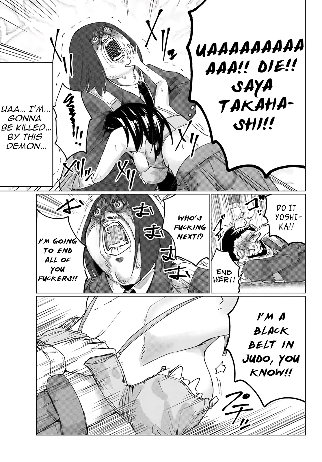 Hapiel Chapter 5 page 12 - Chapter 5: I'm Going to Beat That Crazy Bitch to Death