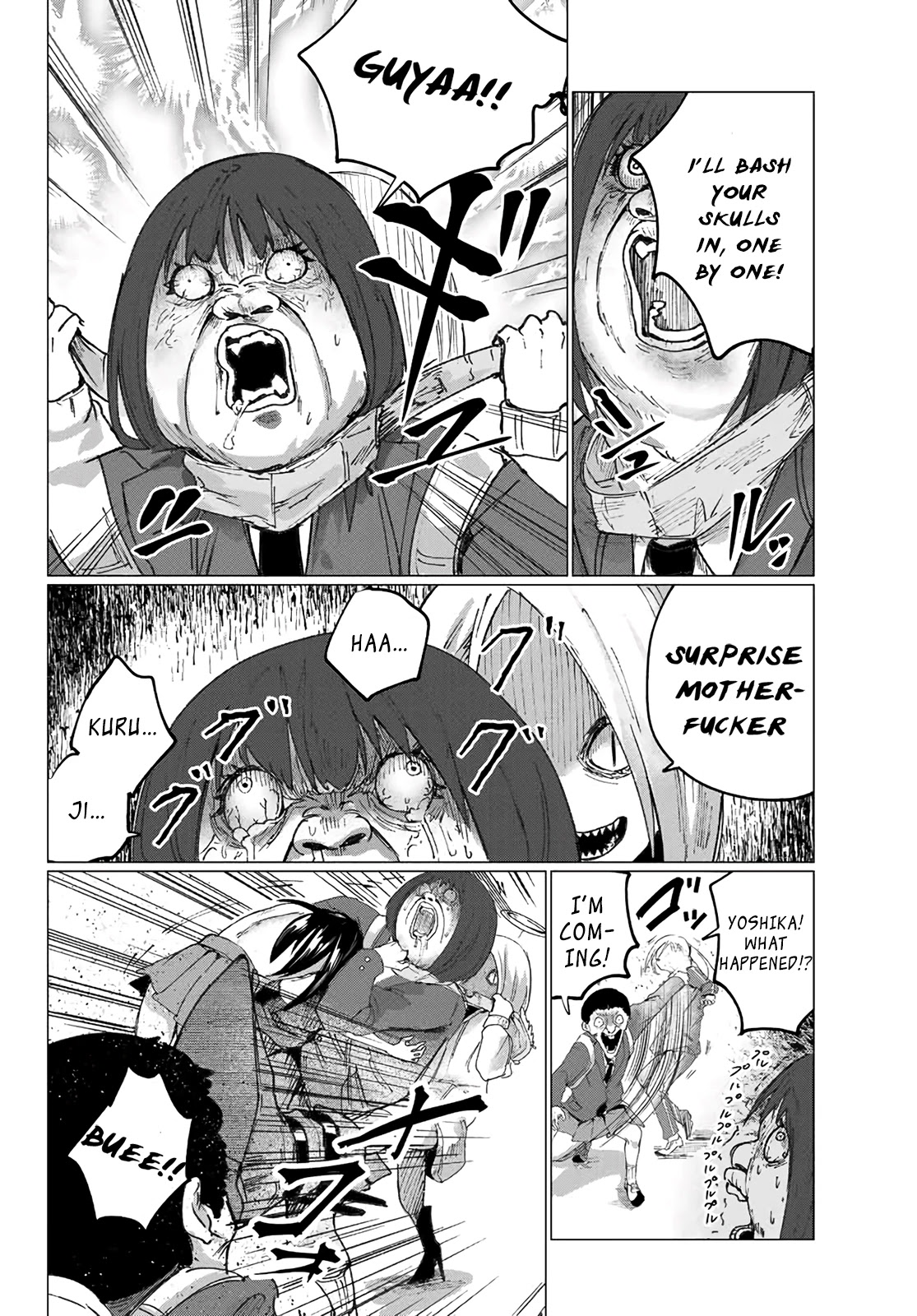 Hapiel Chapter 5 page 13 - Chapter 5: I'm Going to Beat That Crazy Bitch to Death