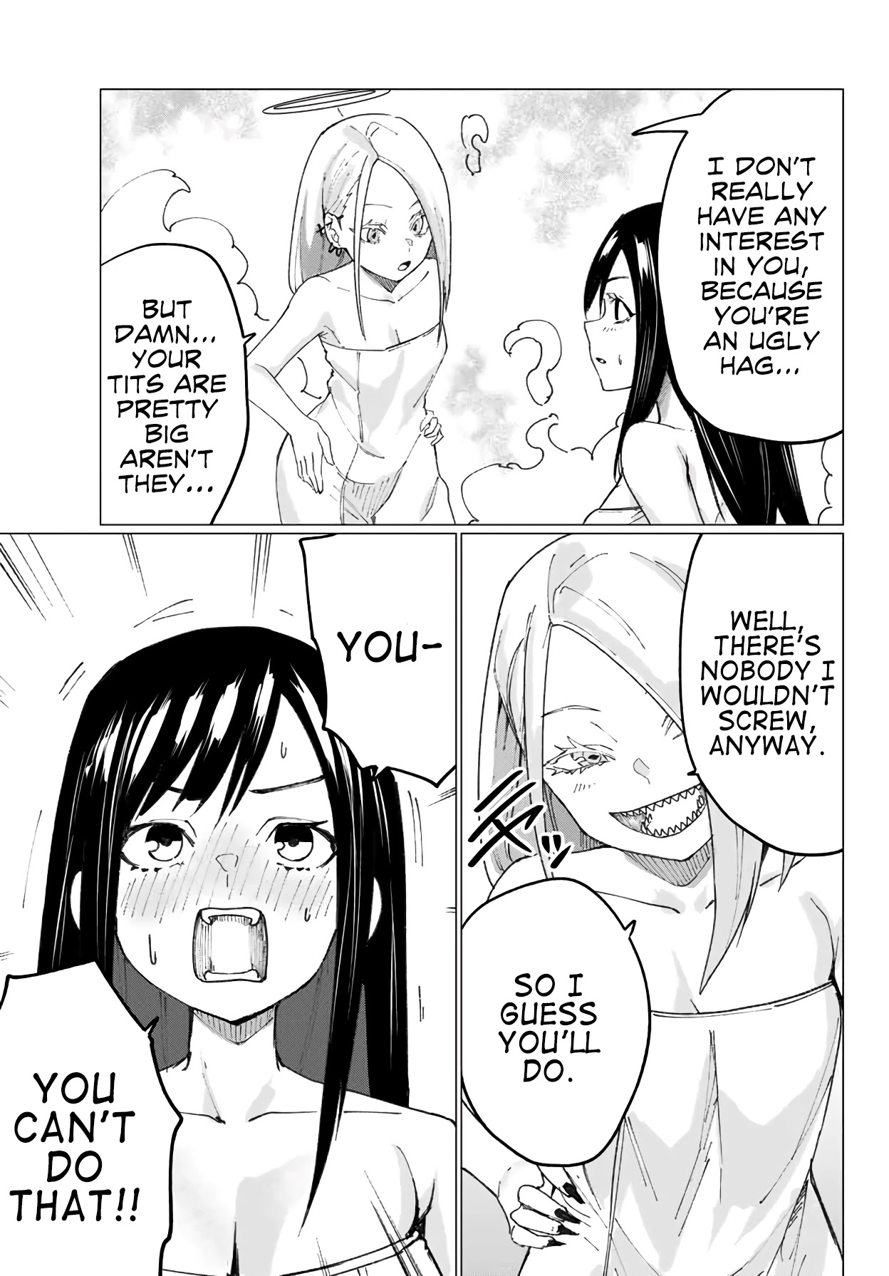Hapiel Chapter 7 page 16 - Chapter 7: You Might be God But... I'll Beat You to Death!