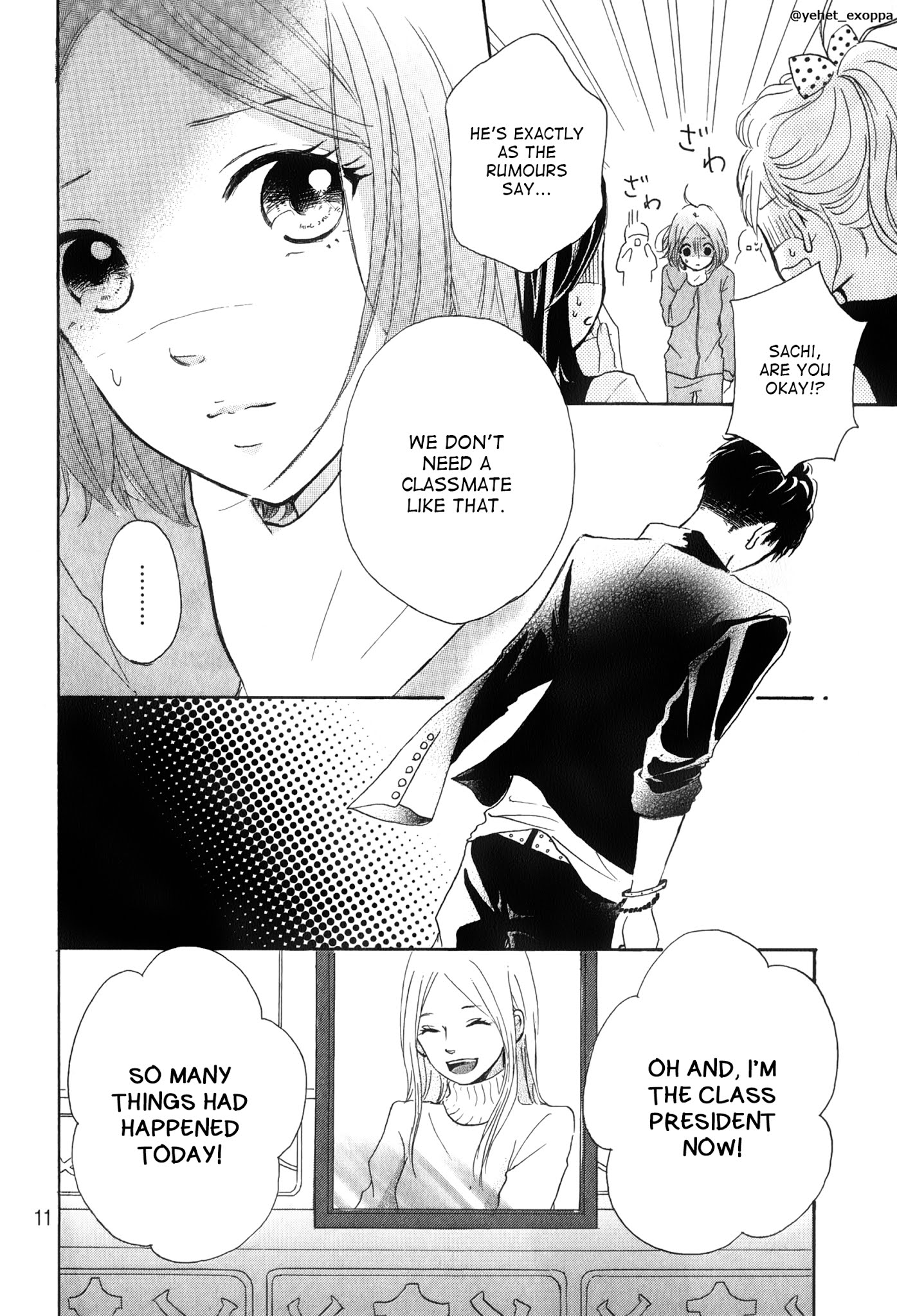 Hapira Hajimaru Chapter 1.2 page 11 - Chapter 1 v2 : A Treasured Classmate