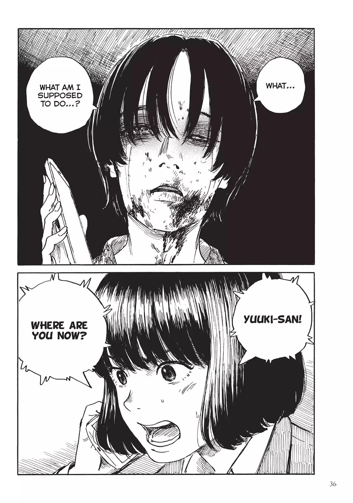 Happiness (OSHIMI Shuzo) Chapter 21 page 35 - Chapter 21: Blood Flower