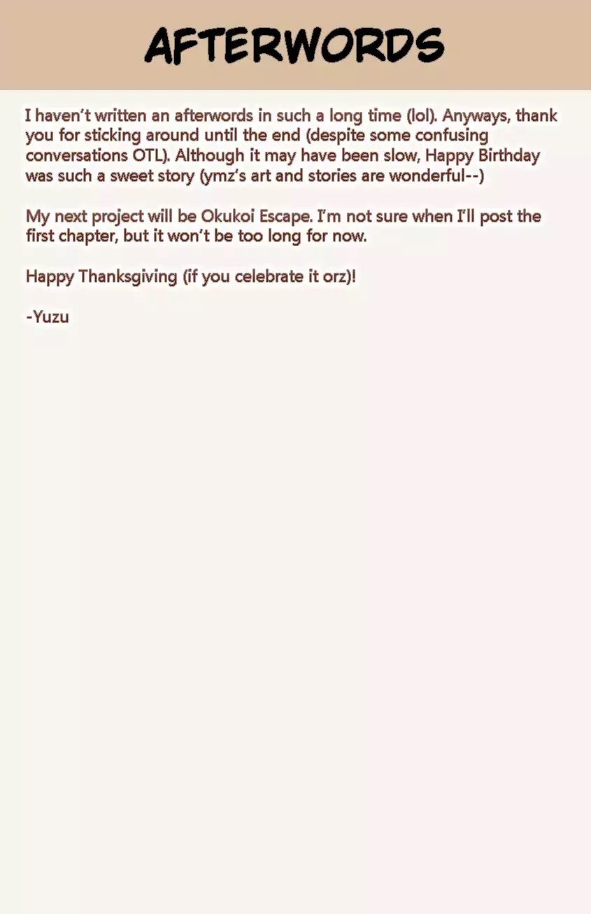 Happy Birthday (ymz) Chapter 11.5 page 15 - Chapter 11.5