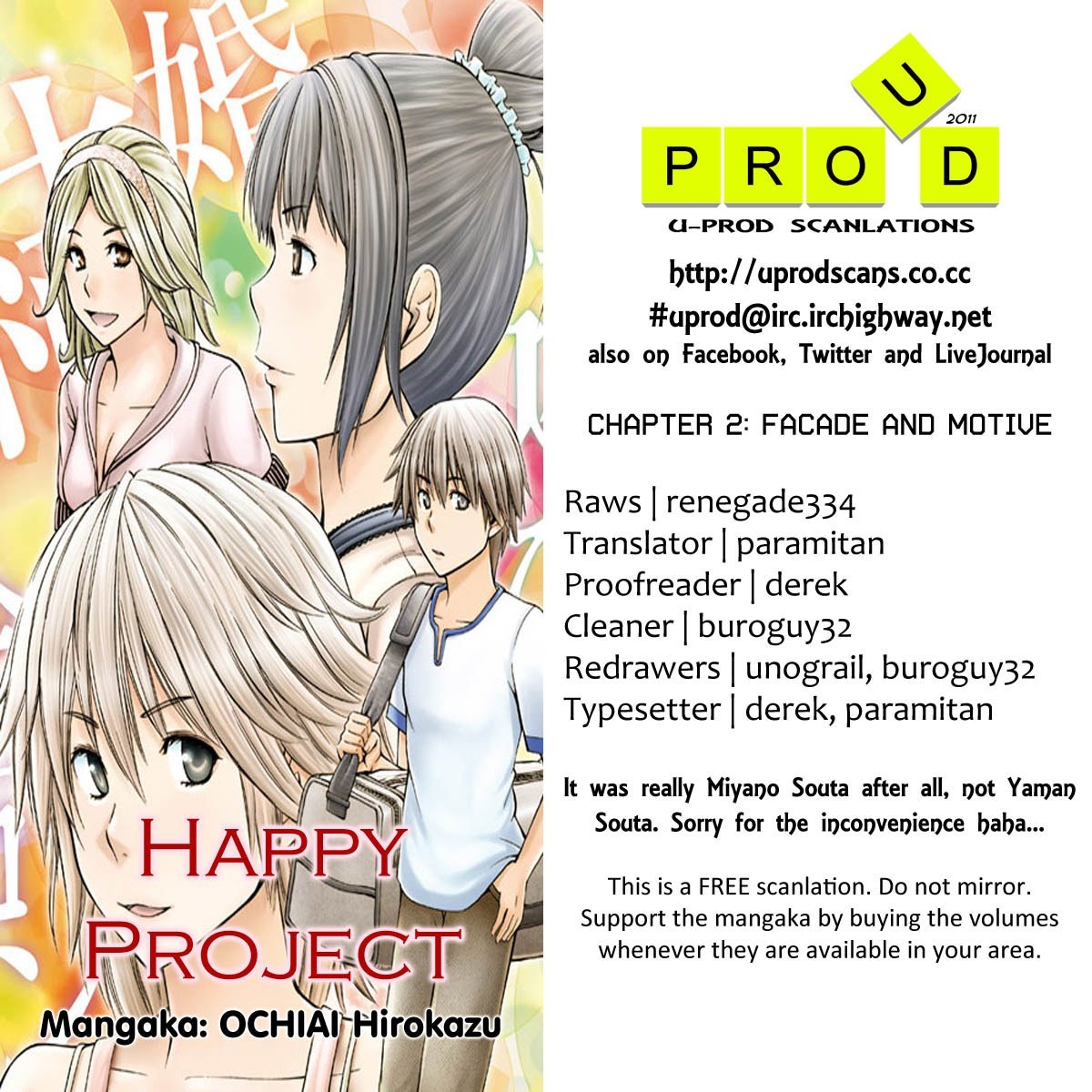 Happy Project Chapter 2 page 1 - Chapter 2: Facade and Motive