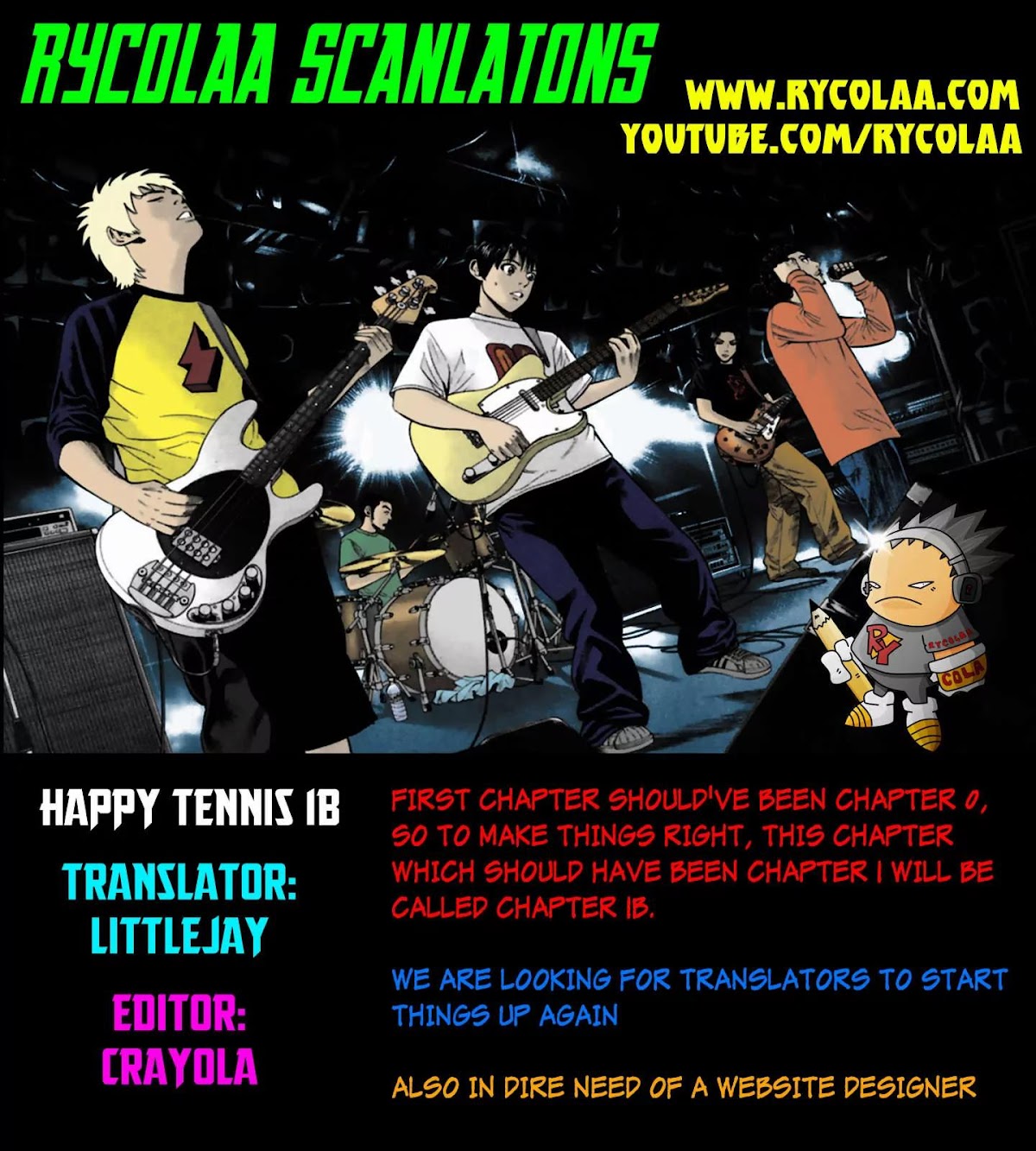 Happy Tennis Chapter 1.5 page 1 - Chapter 1.5: Prologue