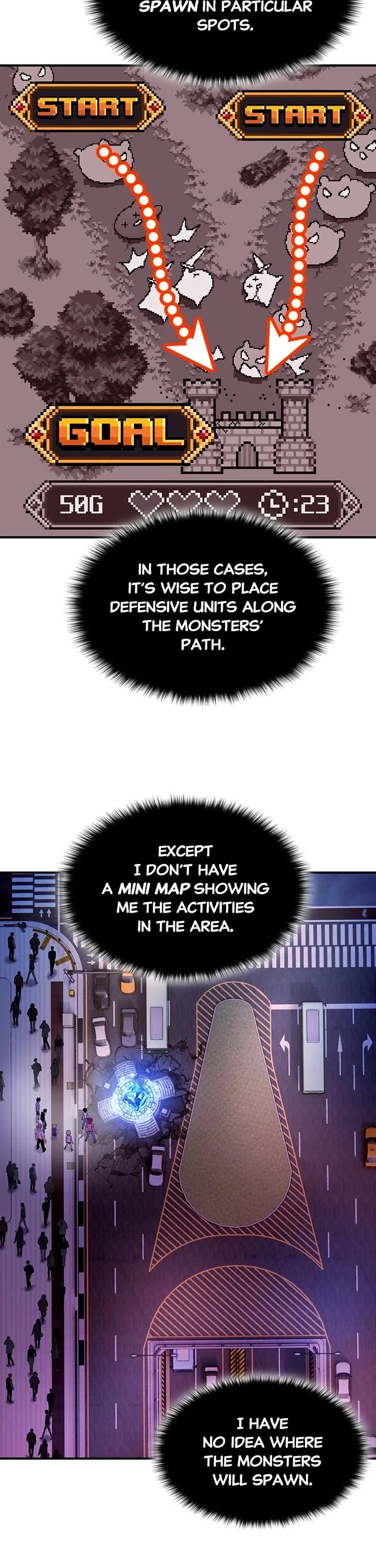 Hardcore Leveling Warrior Chapter 440 page 37 - Chapter 440: Ep. 121 - Tower Defense