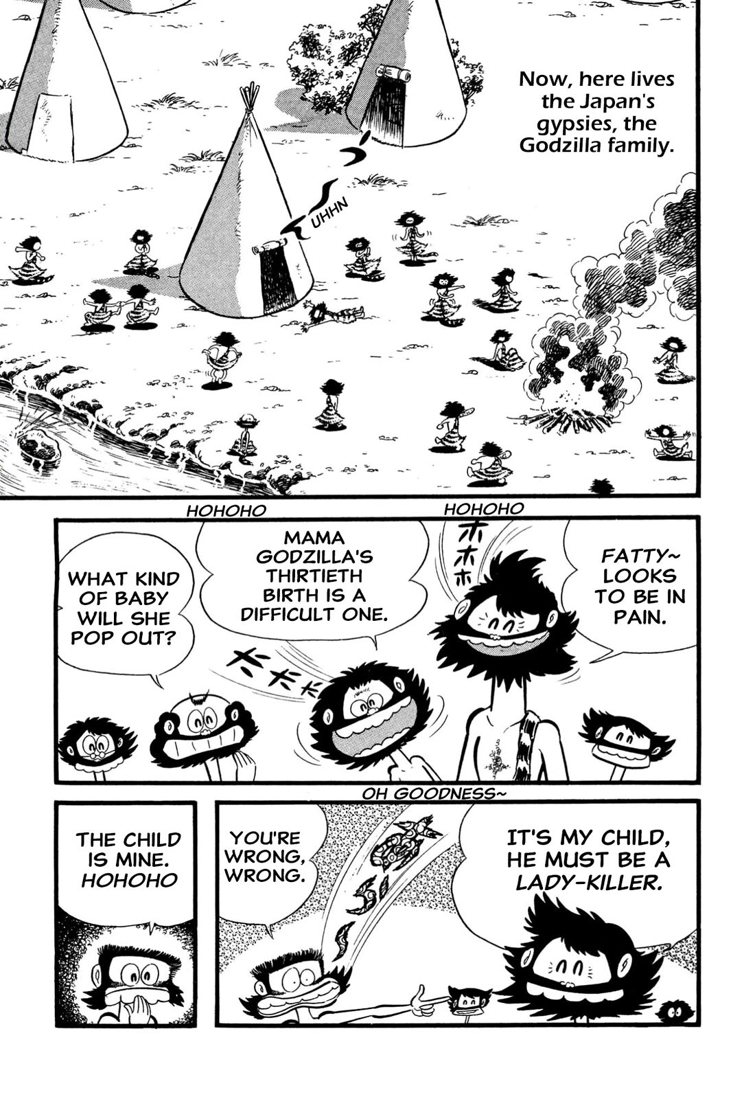 Harenchi Gakuen Chapter 64 page 4 - Chapter 64: Legend of Bearded Godzilla