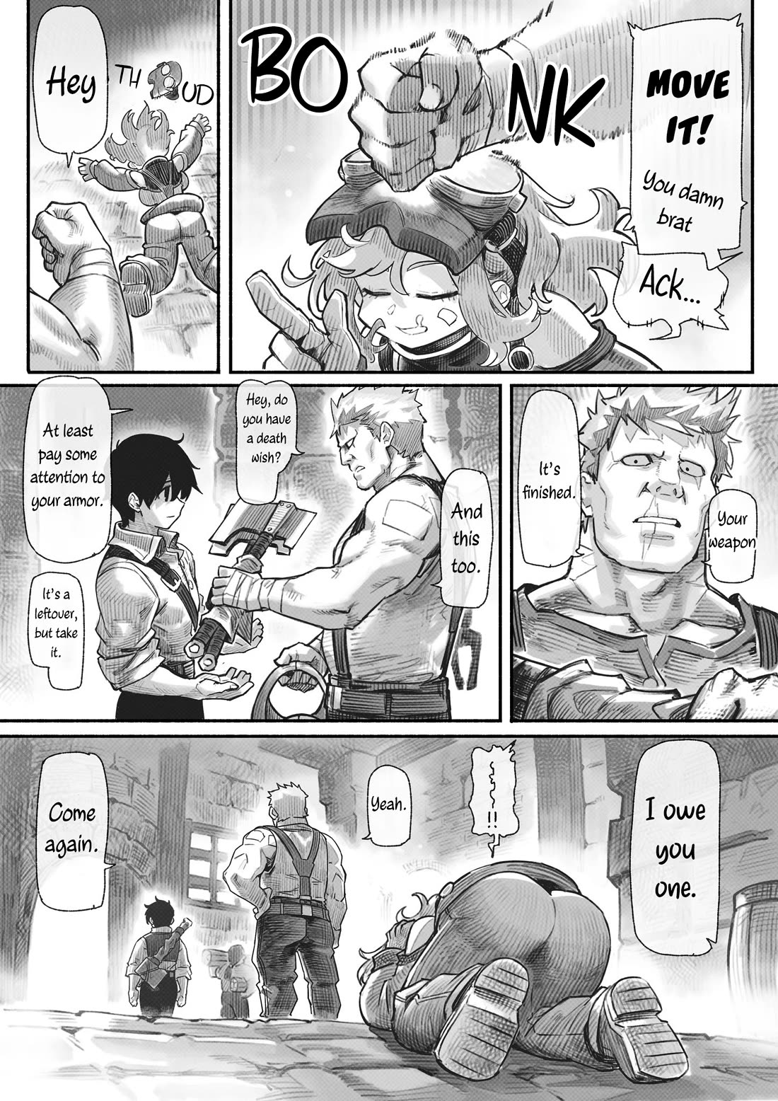 Harten Chapter 2 page 3 - Chapter 2: Blacksmith's Workshop