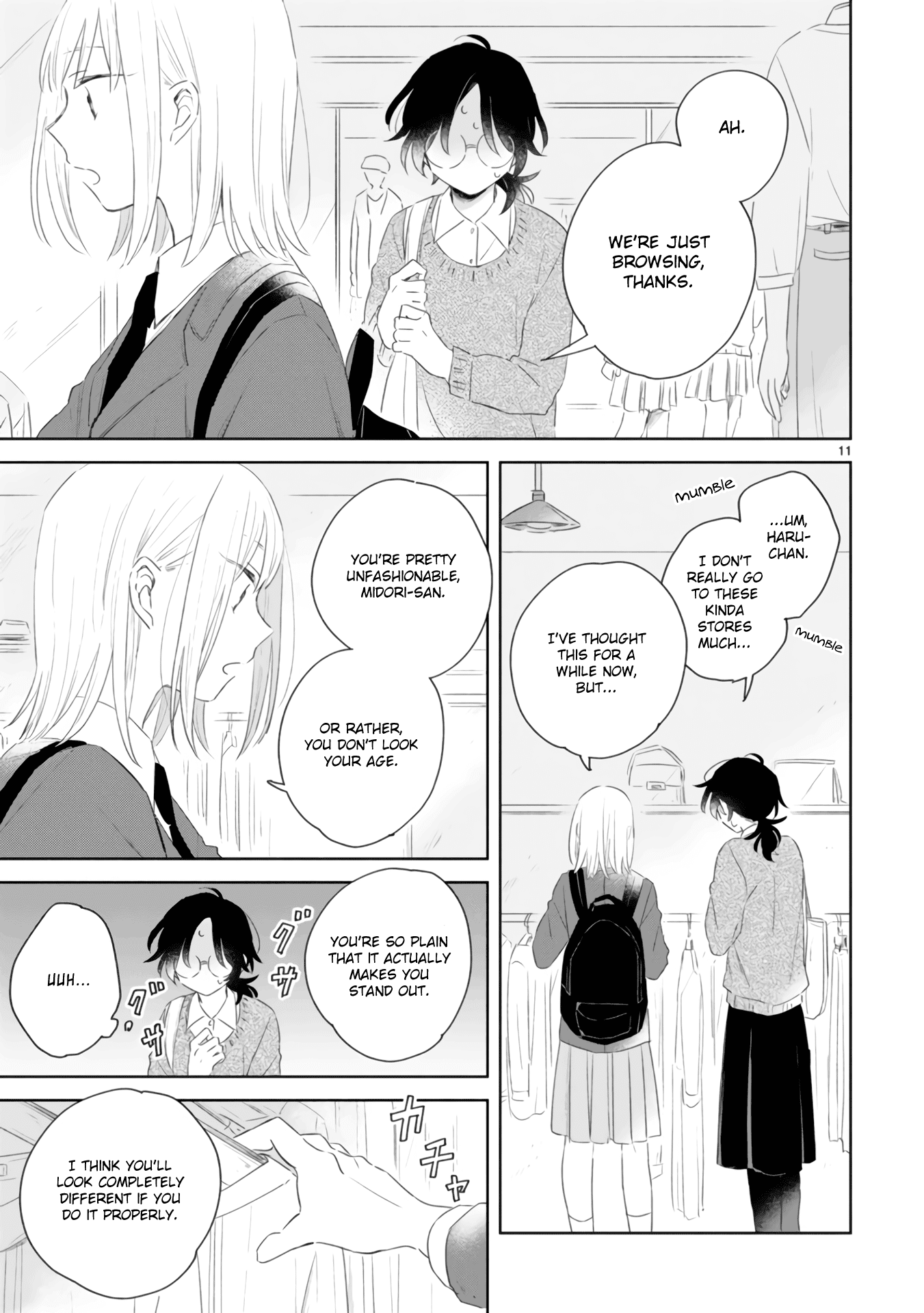 Haru and Midori Chapter 4 page 11 - Chapter 4