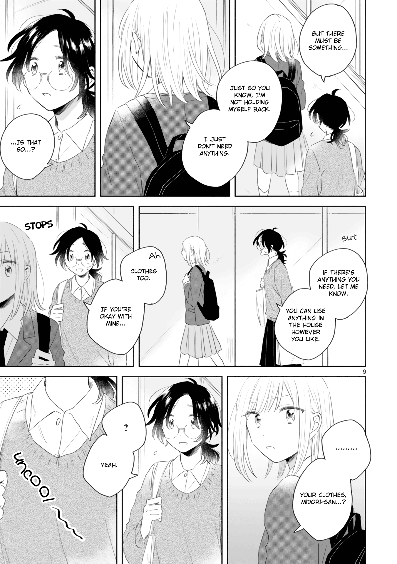 Haru and Midori Chapter 4 page 9 - Chapter 4