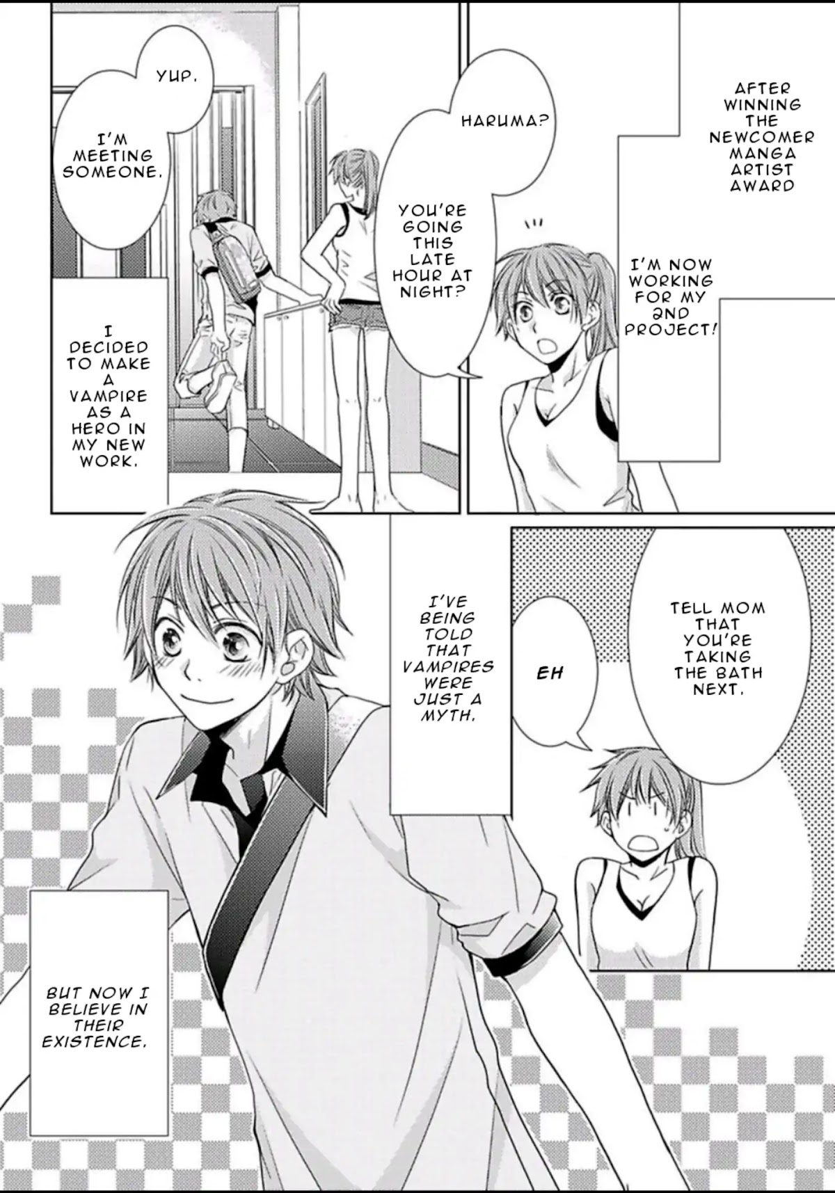 Haru and Vampire Chapter 1 page 9 - Chapter 1: Episode 1