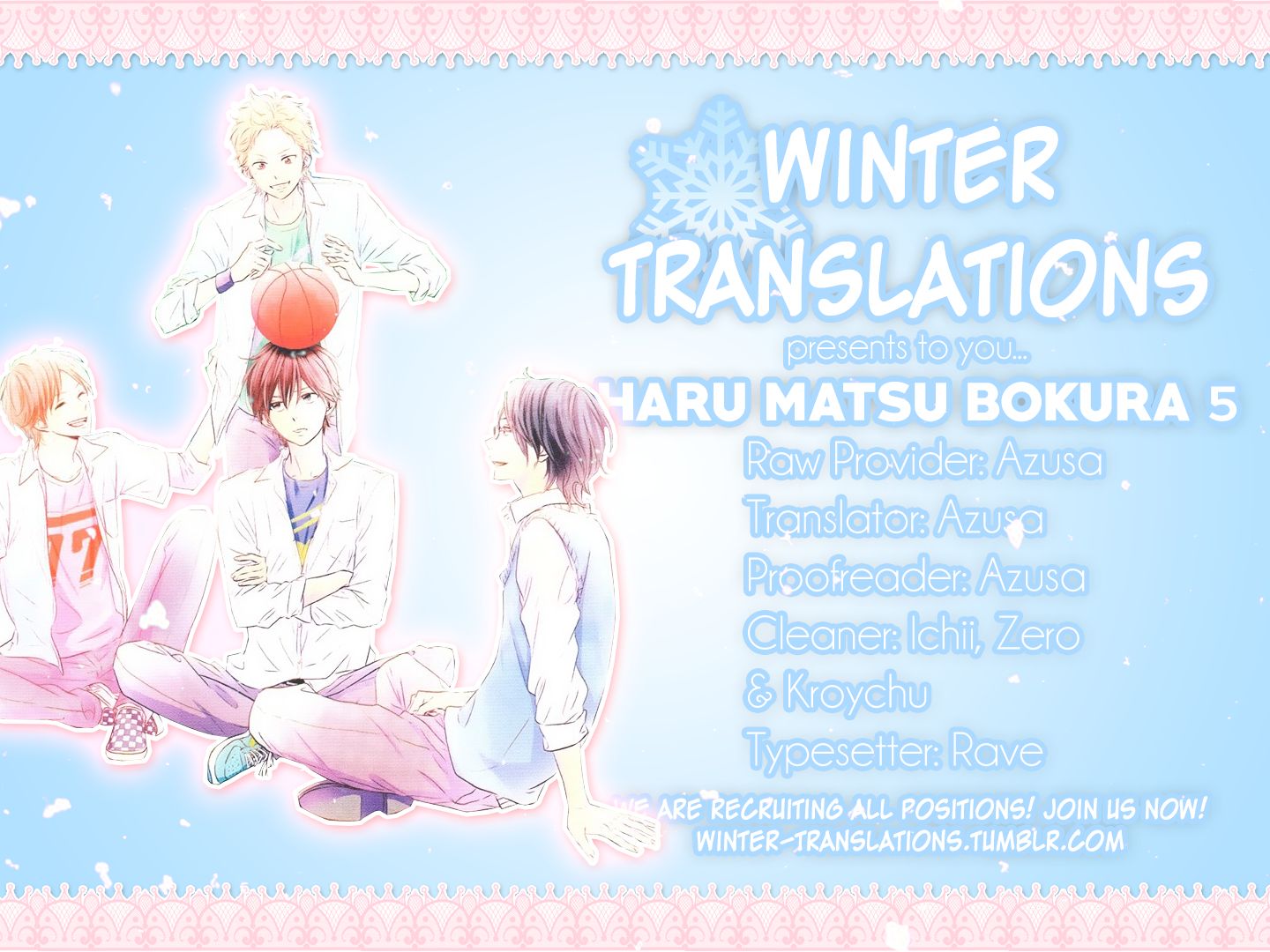 Haru Matsu Bokura Chapter 5 page 1 - Chapter 5 : Important Match