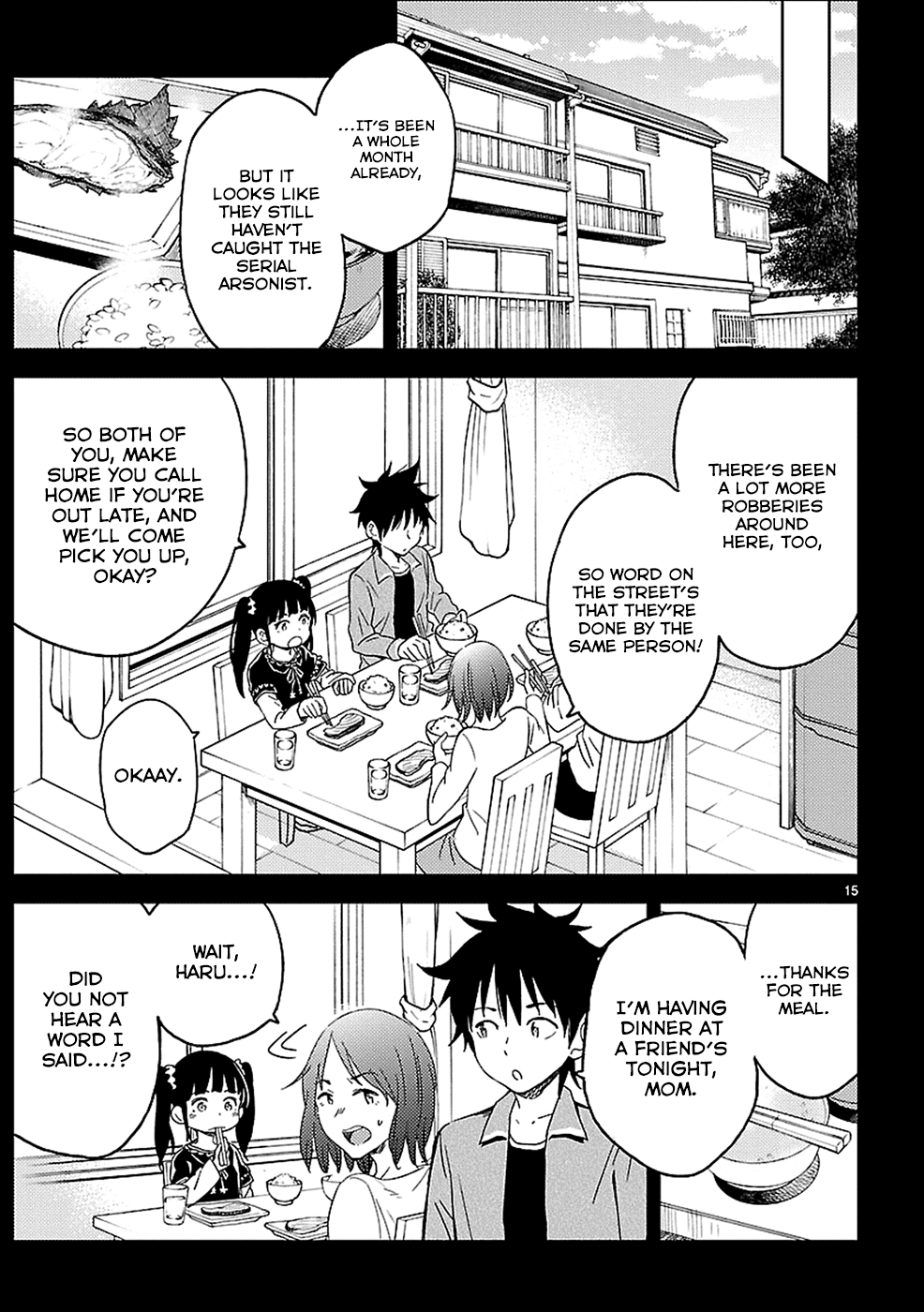 Haru no Houtai Shoujo Chapter 13 page 15 - Chapter 13: Flames
