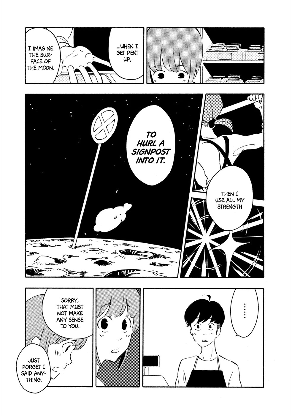 Haru to Bonkura Chapter 1 page 12 - Chapter 1 : The Lunar Surface & Eye Sockets