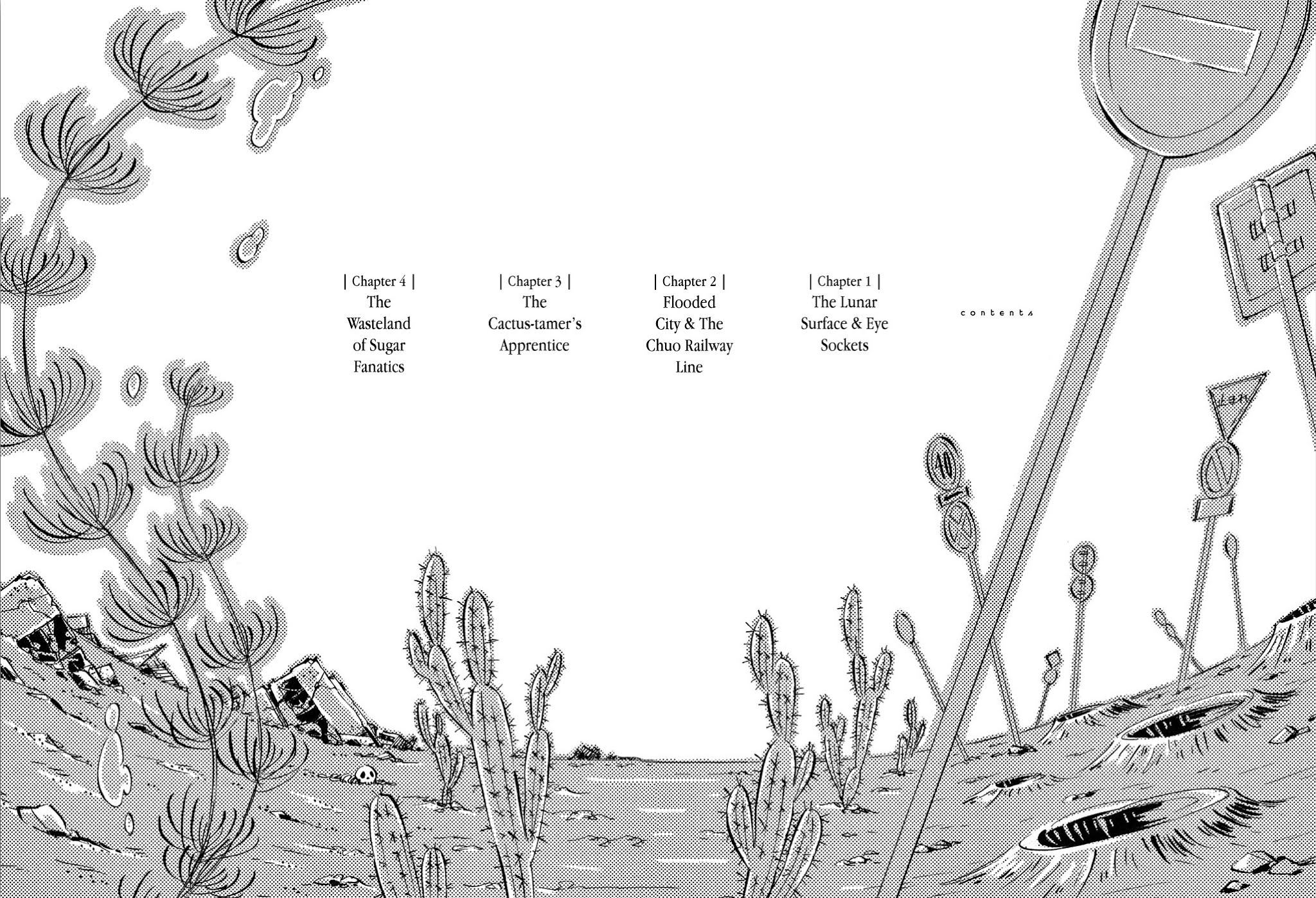 Haru to Bonkura Chapter 1 page 4 - Chapter 1 : The Lunar Surface & Eye Sockets