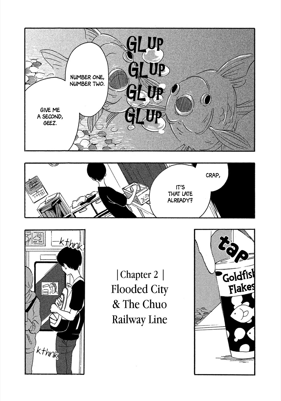 Haru to Bonkura Chapter 2 page 2 - Chapter 2 : Flooded City & The Chuo Railway Line