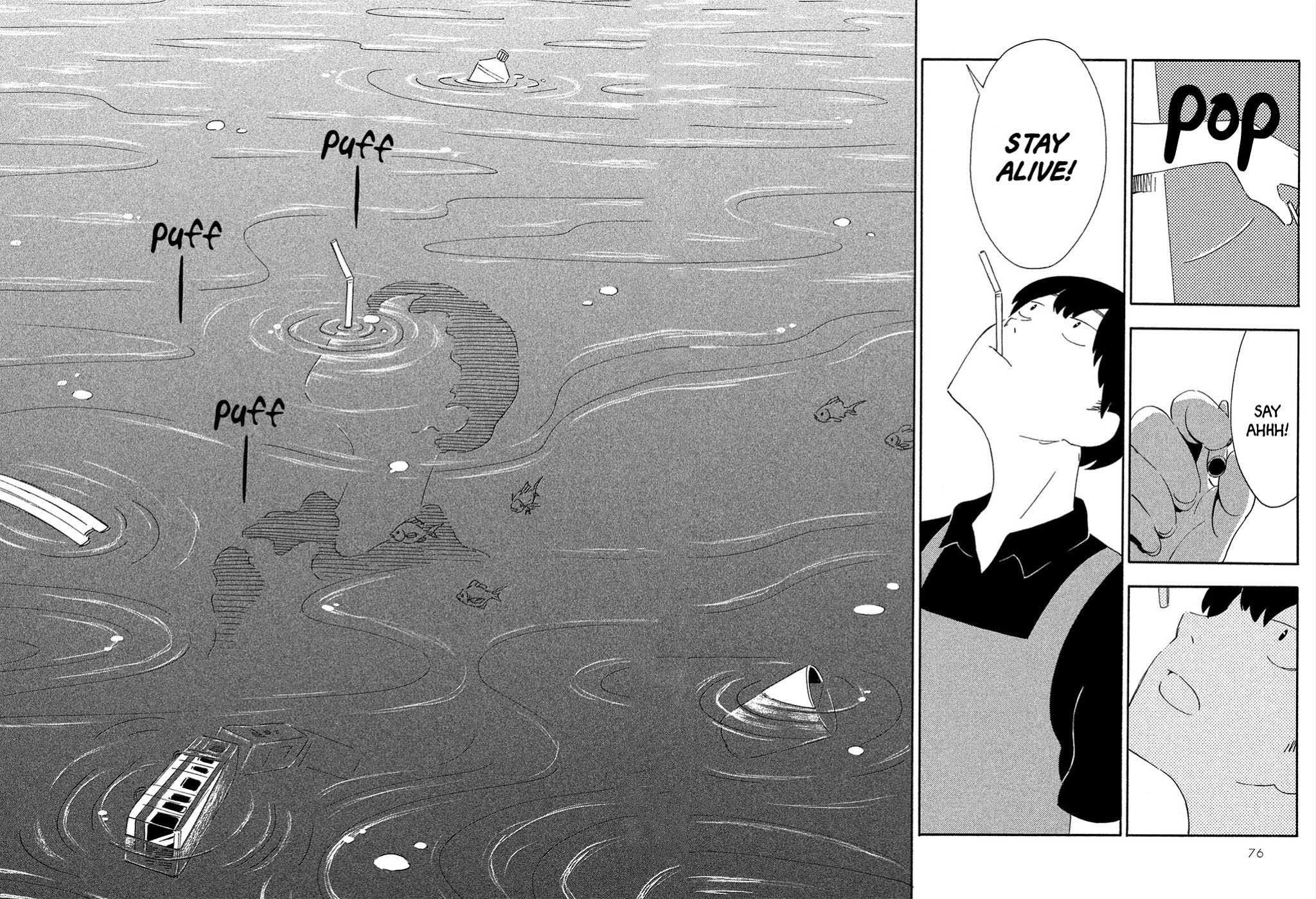 Haru to Bonkura Chapter 2 page 35 - Chapter 2 : Flooded City & The Chuo Railway Line