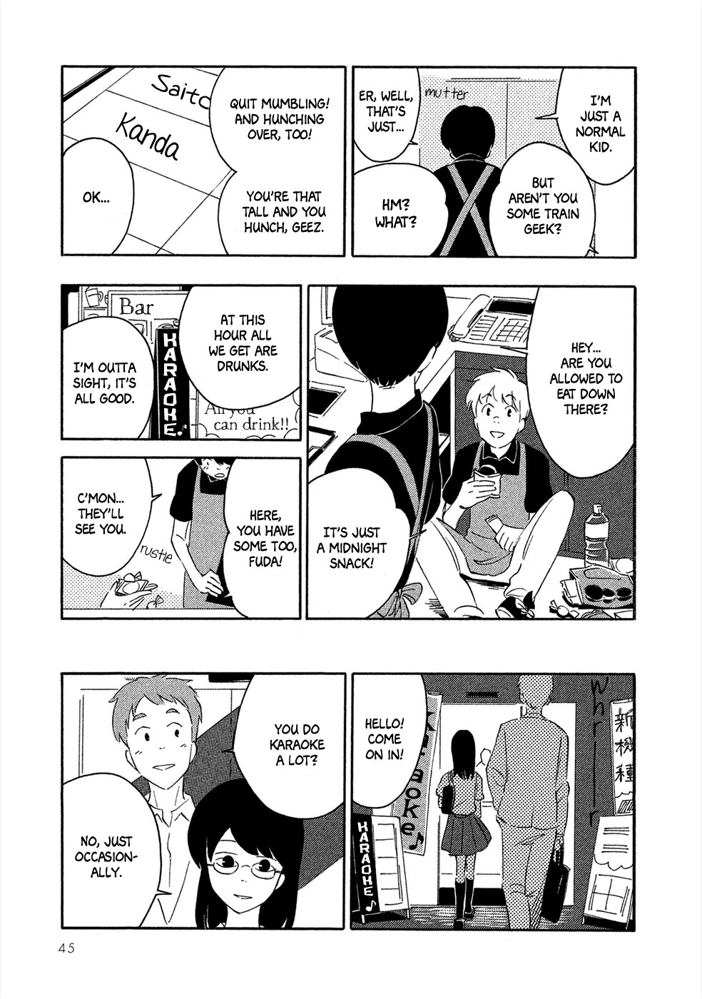 Haru to Bonkura Chapter 2 page 4 - Chapter 2 : Flooded City & The Chuo Railway Line