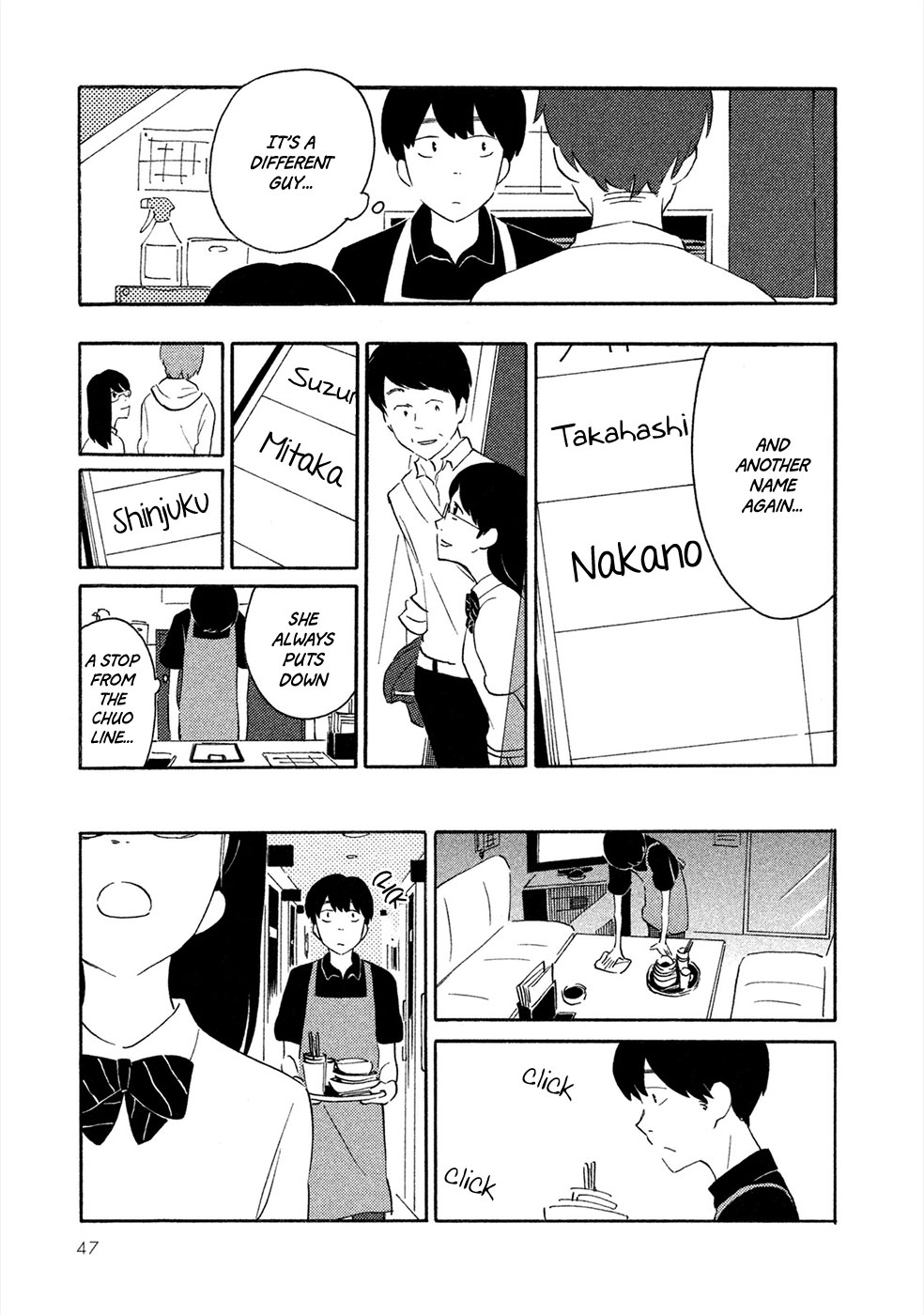 Haru to Bonkura Chapter 2 page 6 - Chapter 2 : Flooded City & The Chuo Railway Line