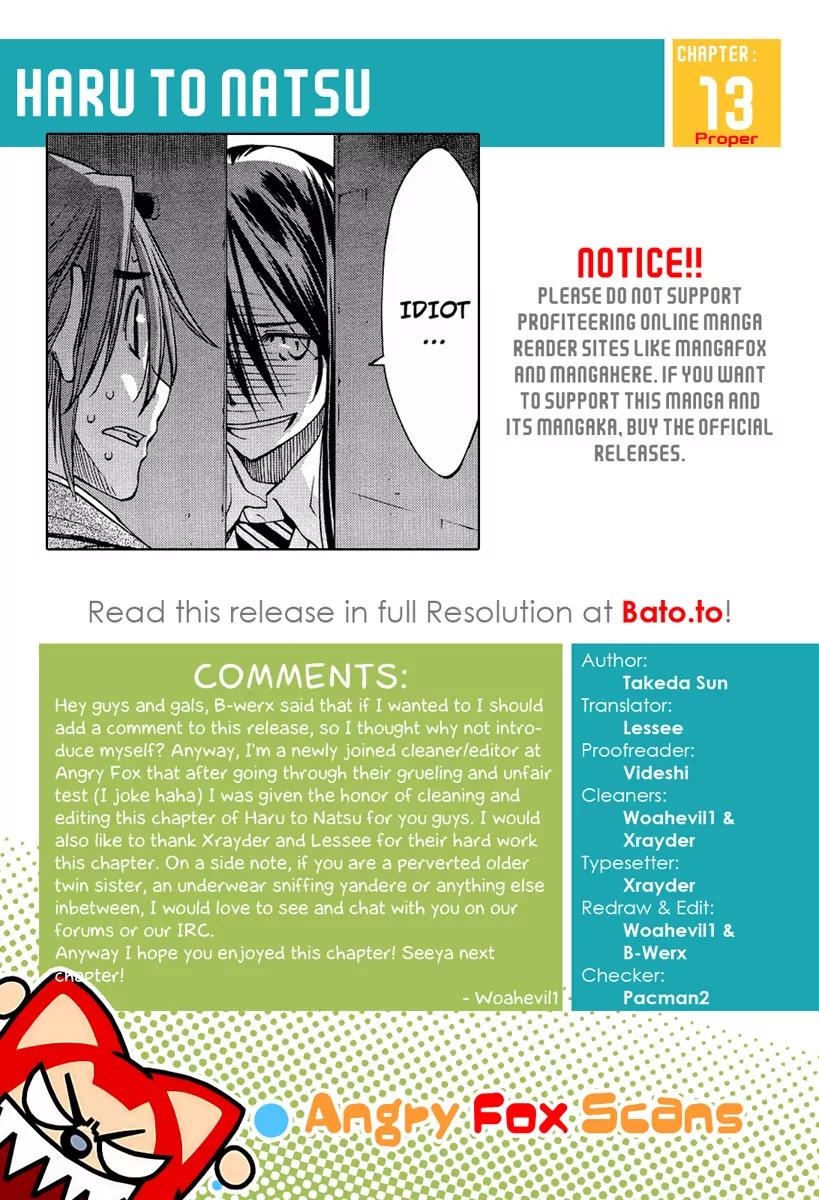 Haru to Natsu Chapter 13 page 36 - Chapter 13: Touma's Determination