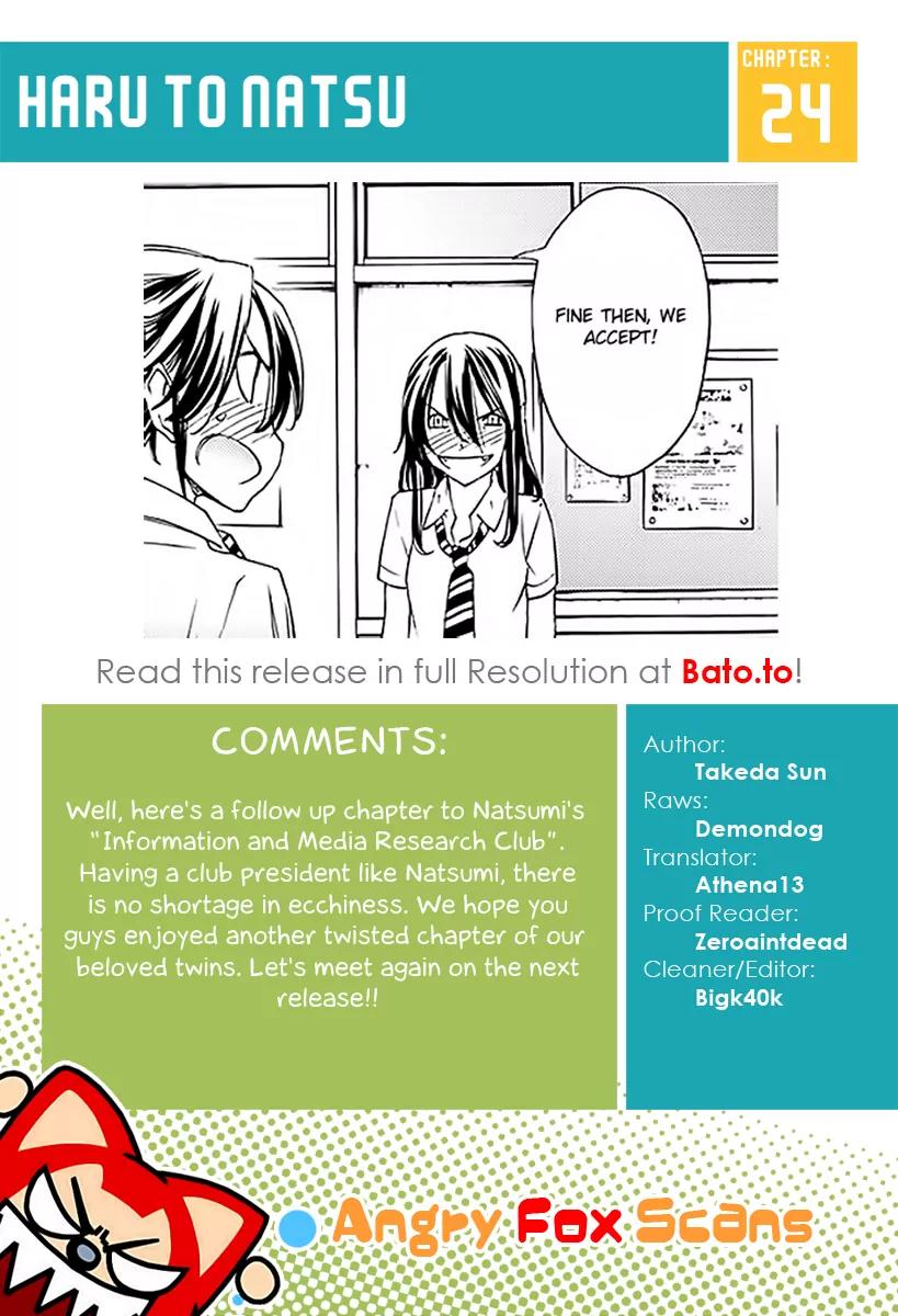 Haru to Natsu Chapter 24 page 22 - Chapter 24: The Costume Design Club