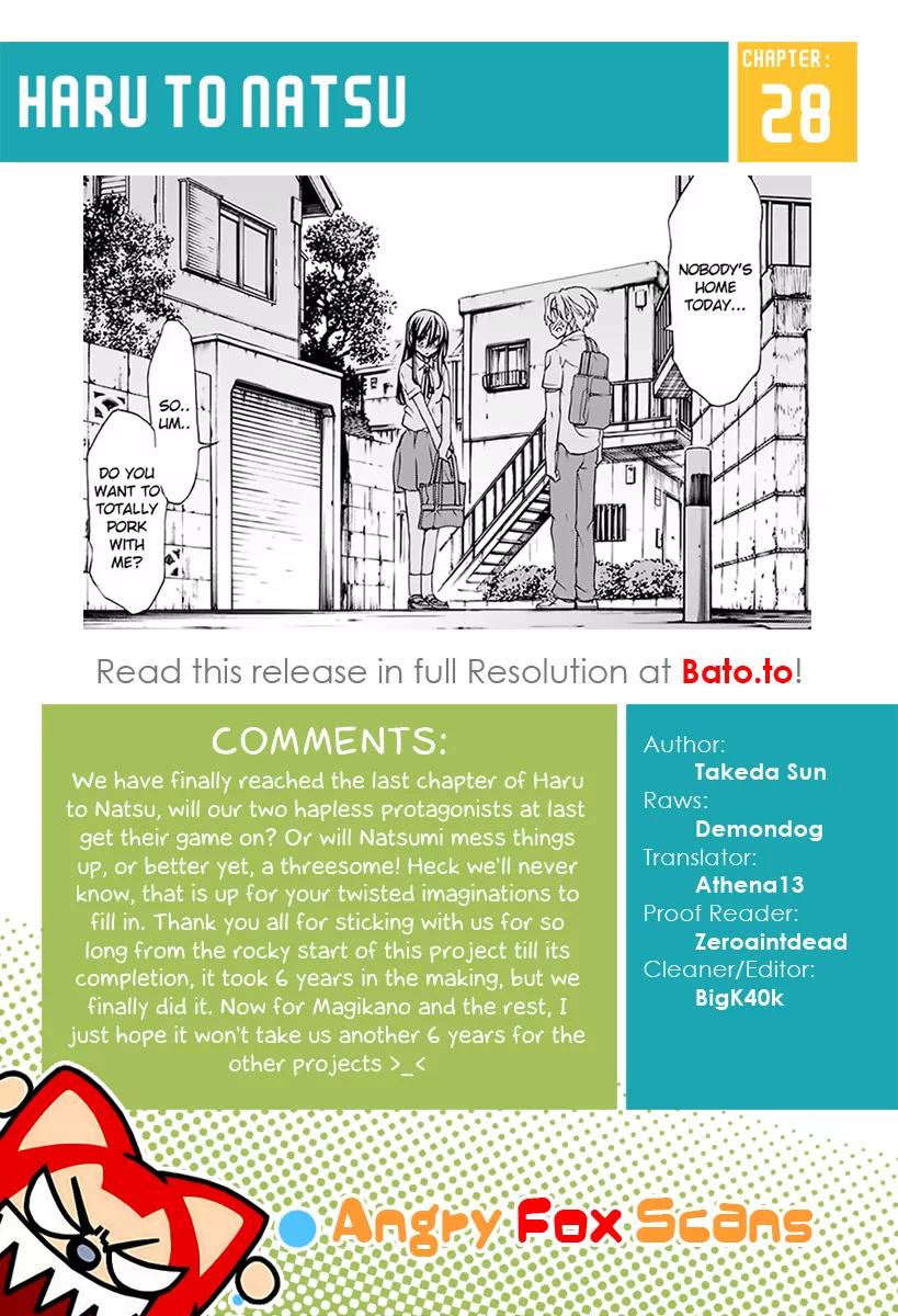 Haru to Natsu Chapter 28 page 25 - Chapter 28: Nobody’s Home, Will You Join Me? - END