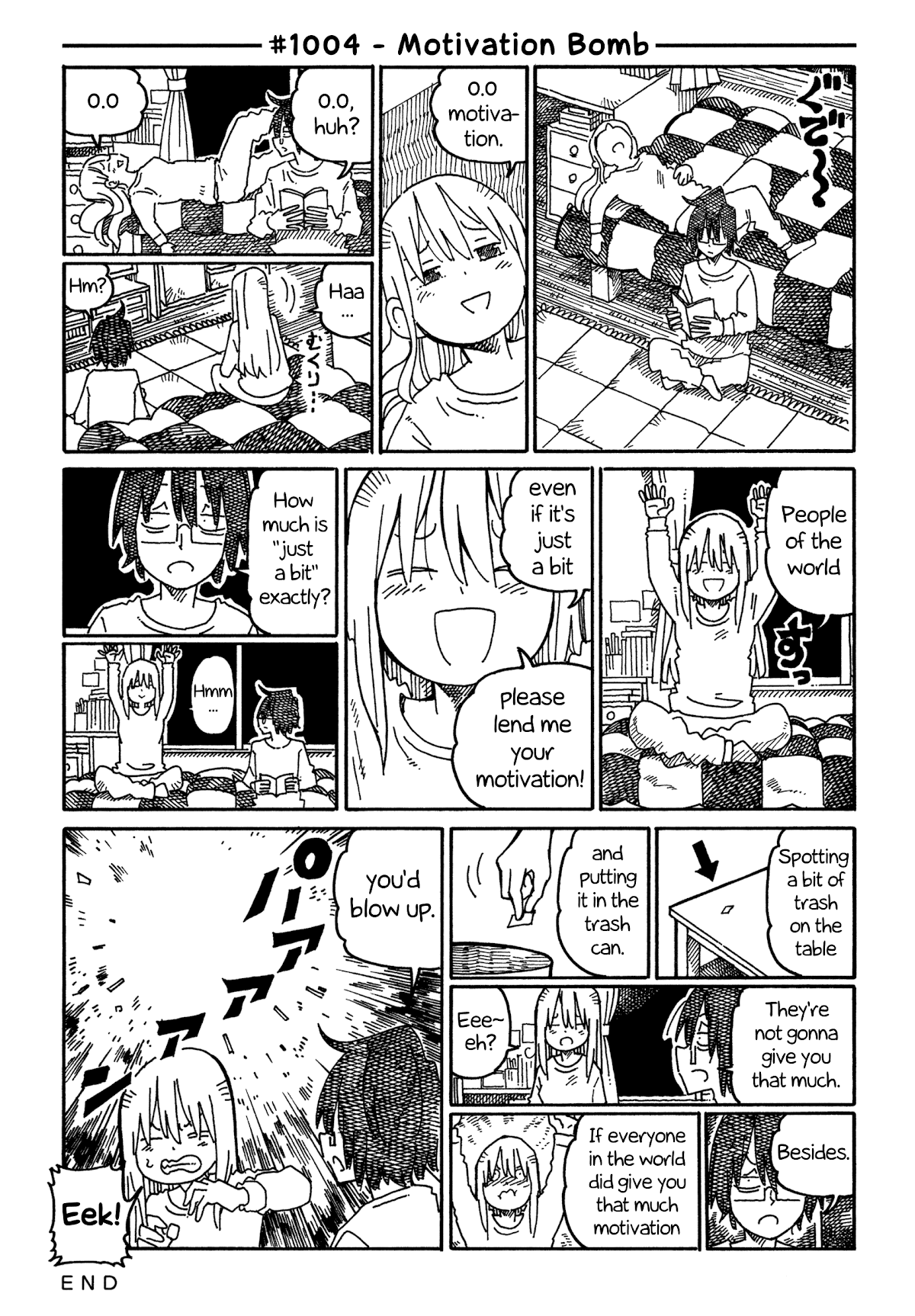Hatarakanai Futari (The Jobless Siblings) Chapter 1004 page 1 - Chapter 1004: Motivation Bomb