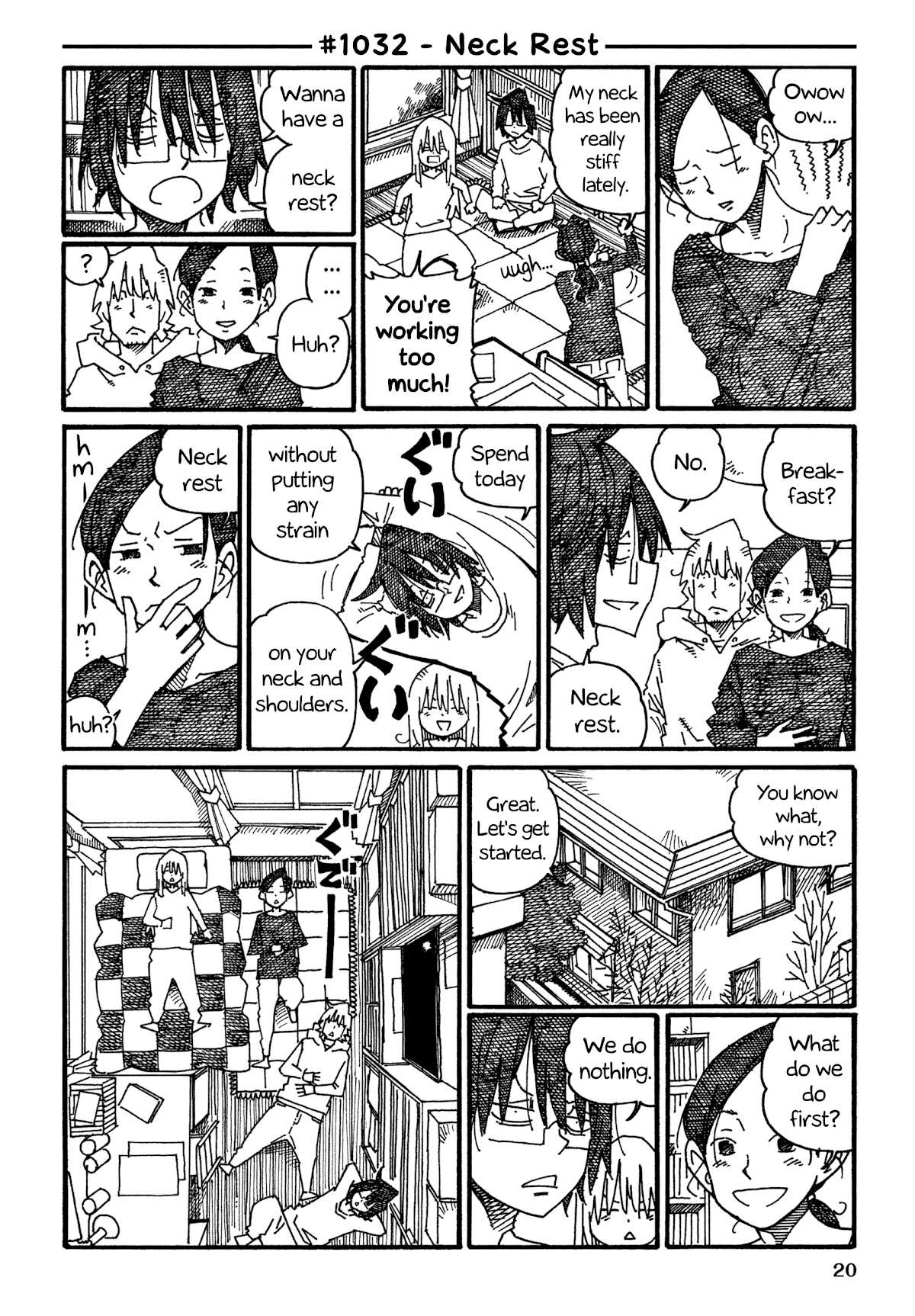 Hatarakanai Futari (The Jobless Siblings) Chapter 1032 page 1 - Chapter 1032: Neck Rest