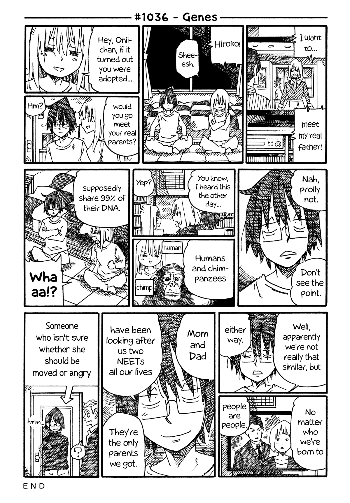 Hatarakanai Futari (The Jobless Siblings) Chapter 1036 page 1 - Chapter 1036: Genes
