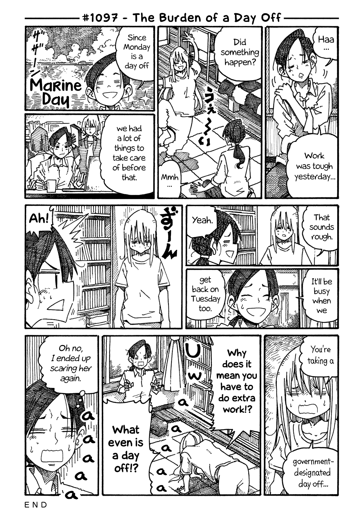 Hatarakanai Futari (The Jobless Siblings) Chapter 1097 page 1 - Chapter 1097: The Burden of a Day Off