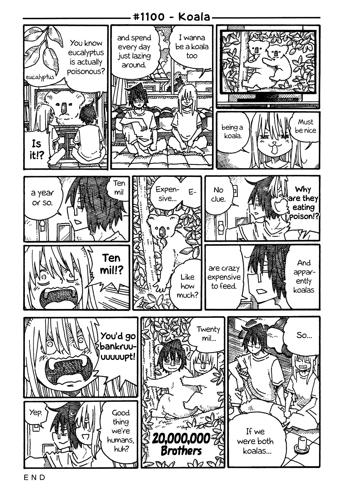 Hatarakanai Futari (The Jobless Siblings) Chapter 1100 page 1 - Chapter 1100: Koala
