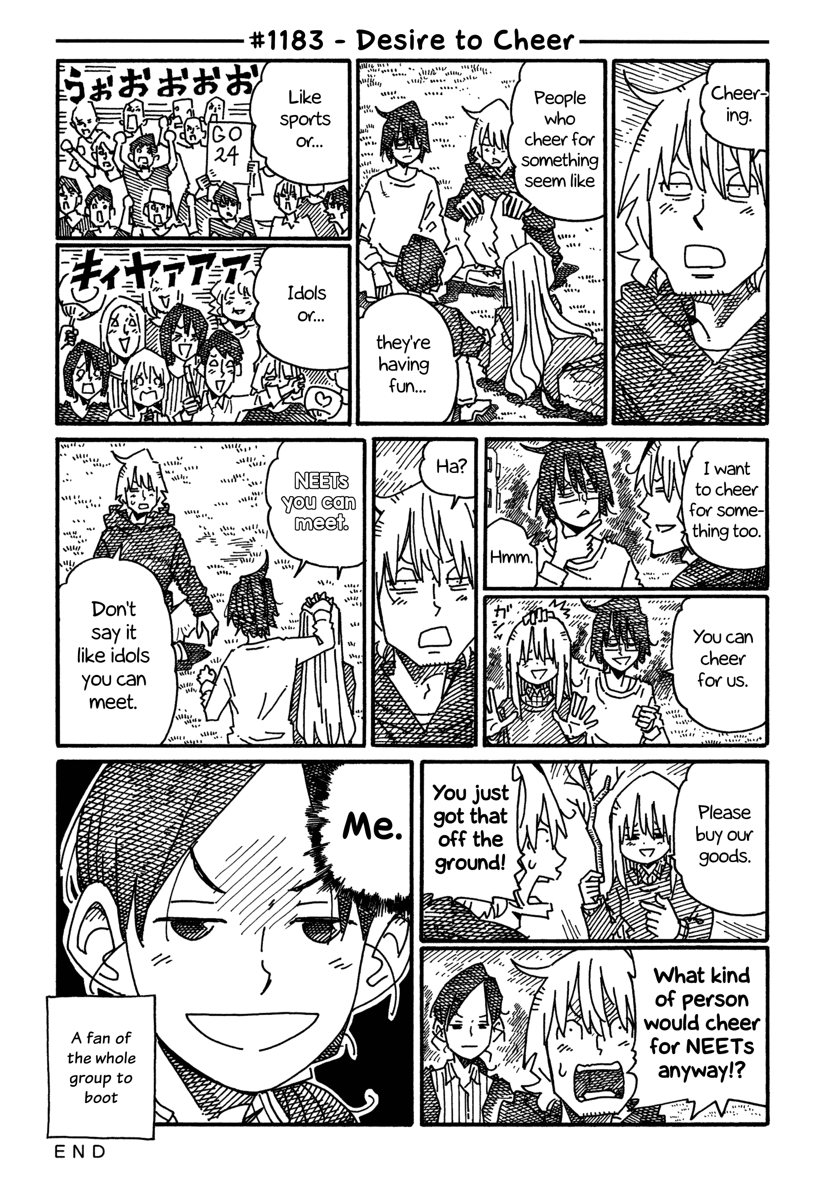 Hatarakanai Futari (The Jobless Siblings) Chapter 1183 page 1 - Chapter 1183: Desire to Cheer