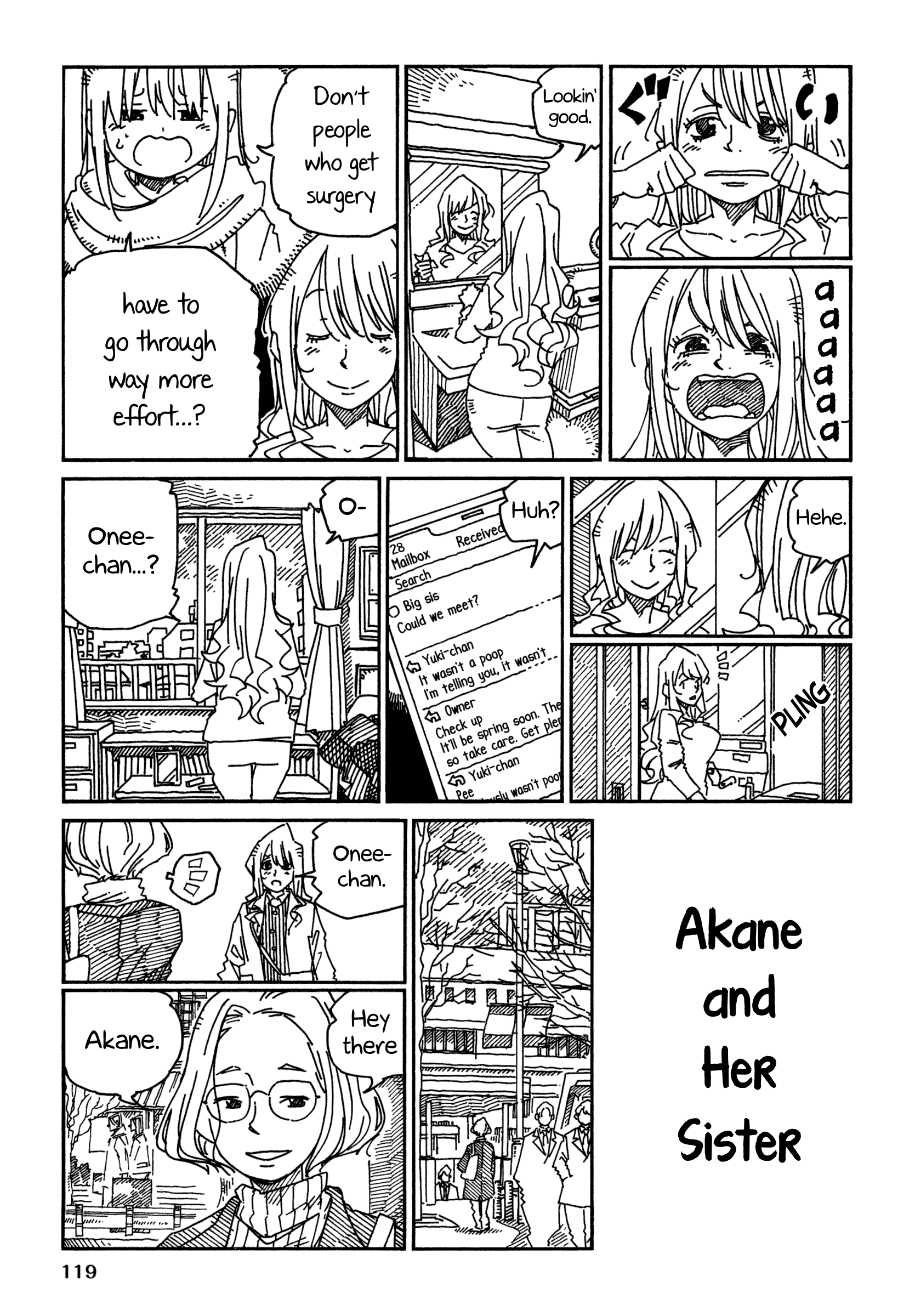 Hatarakanai Futari (The Jobless Siblings) Chapter 1231.2 page 1 - Chapter 1231.2: Akane and Her Sister