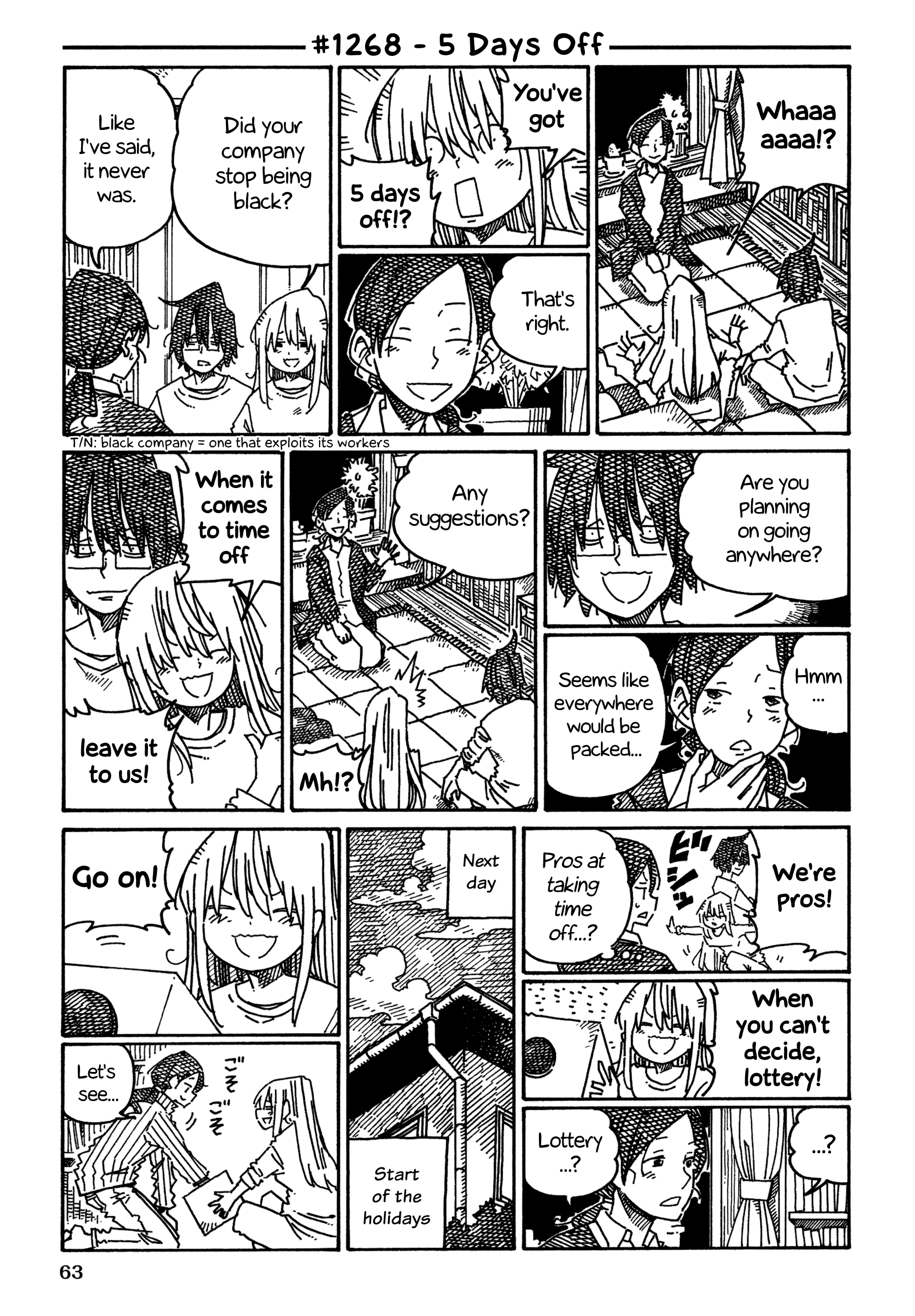 Hatarakanai Futari (The Jobless Siblings) Chapter 1268 page 1 - Chapter 1268: 5 Days Off