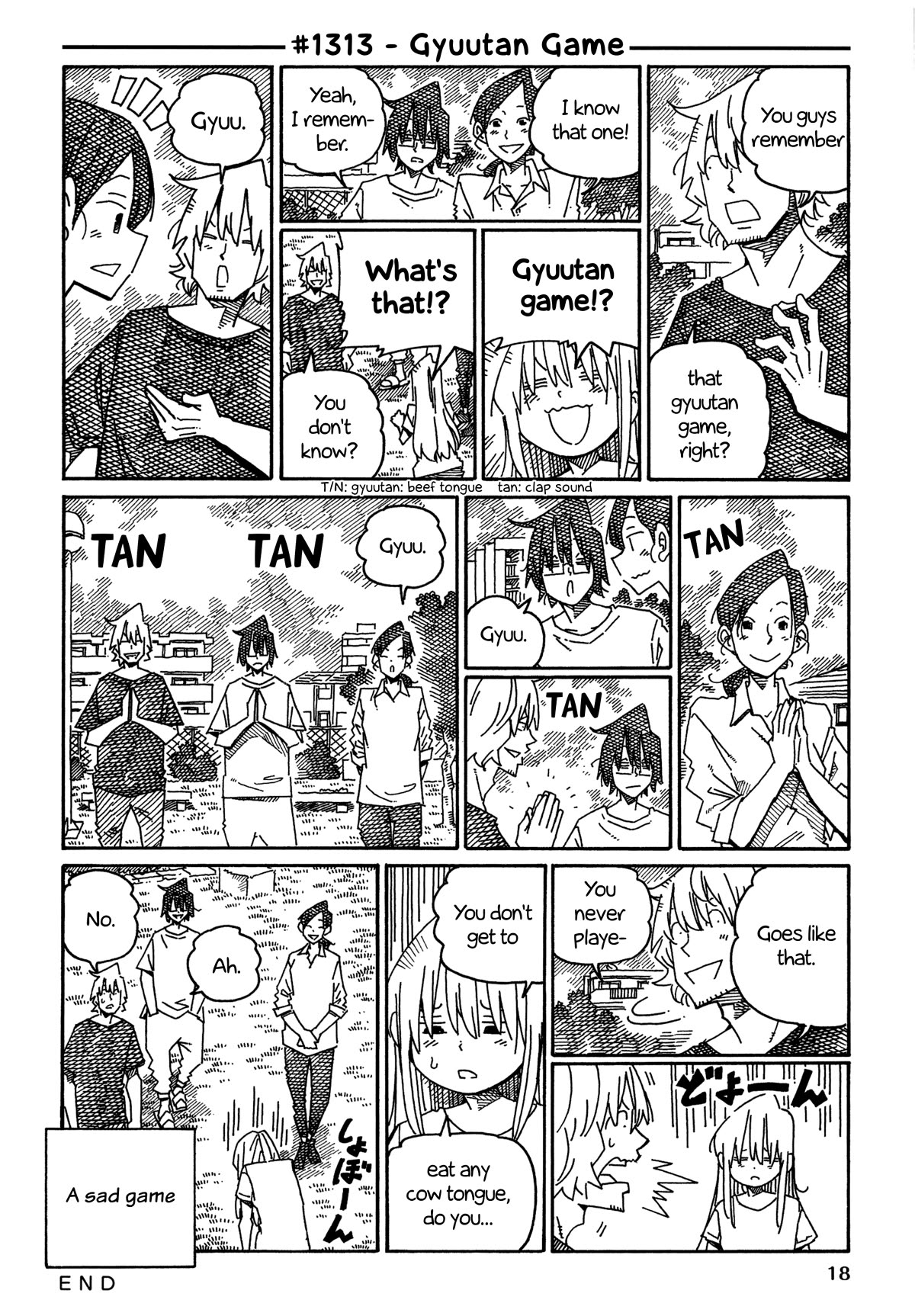 Hatarakanai Futari (The Jobless Siblings) Chapter 1313 page 1 - Chapter 1313: Gyuutan Game