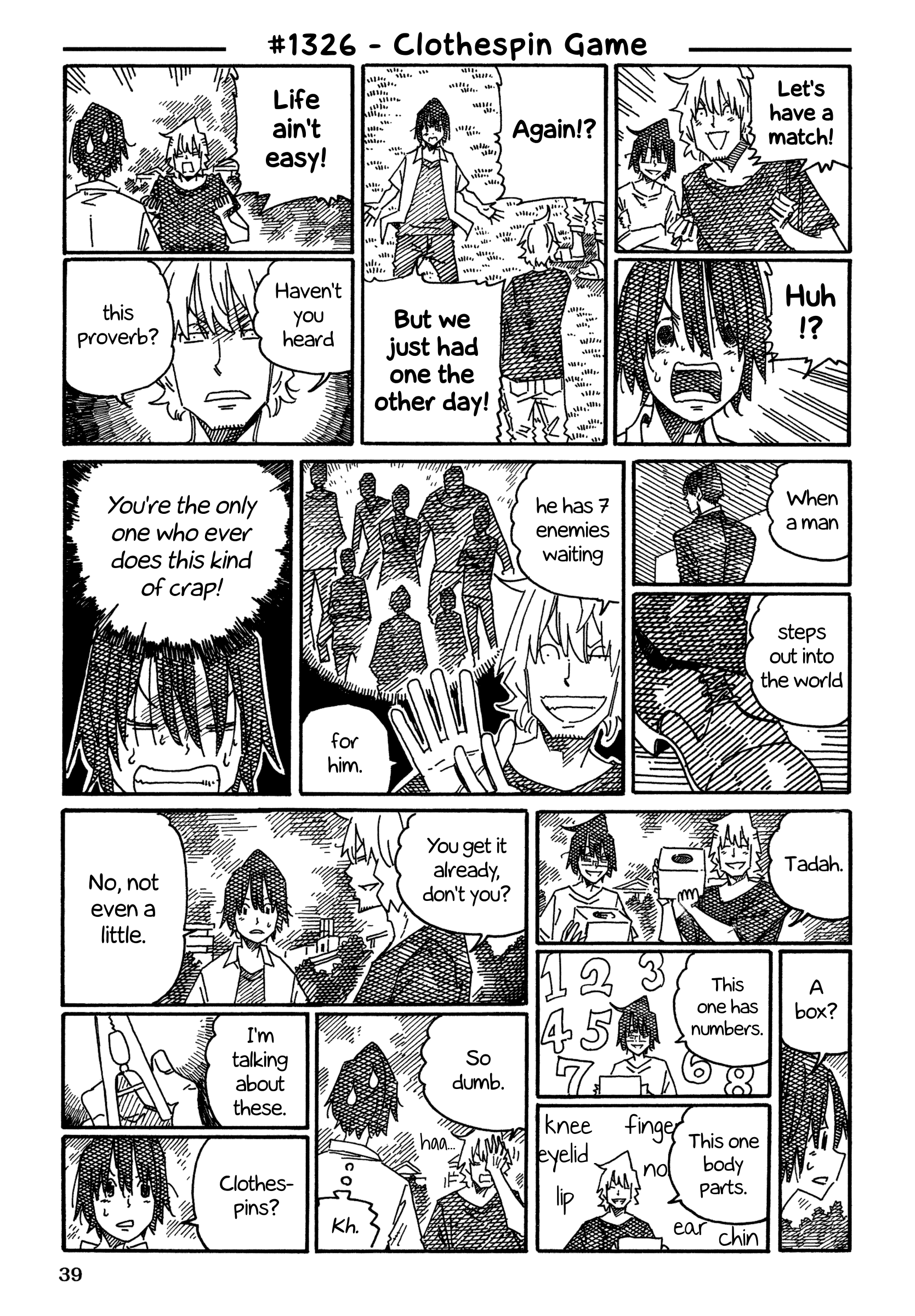 Hatarakanai Futari (The Jobless Siblings) Chapter 1326 page 1 - Chapter 1326: Clothespin Game